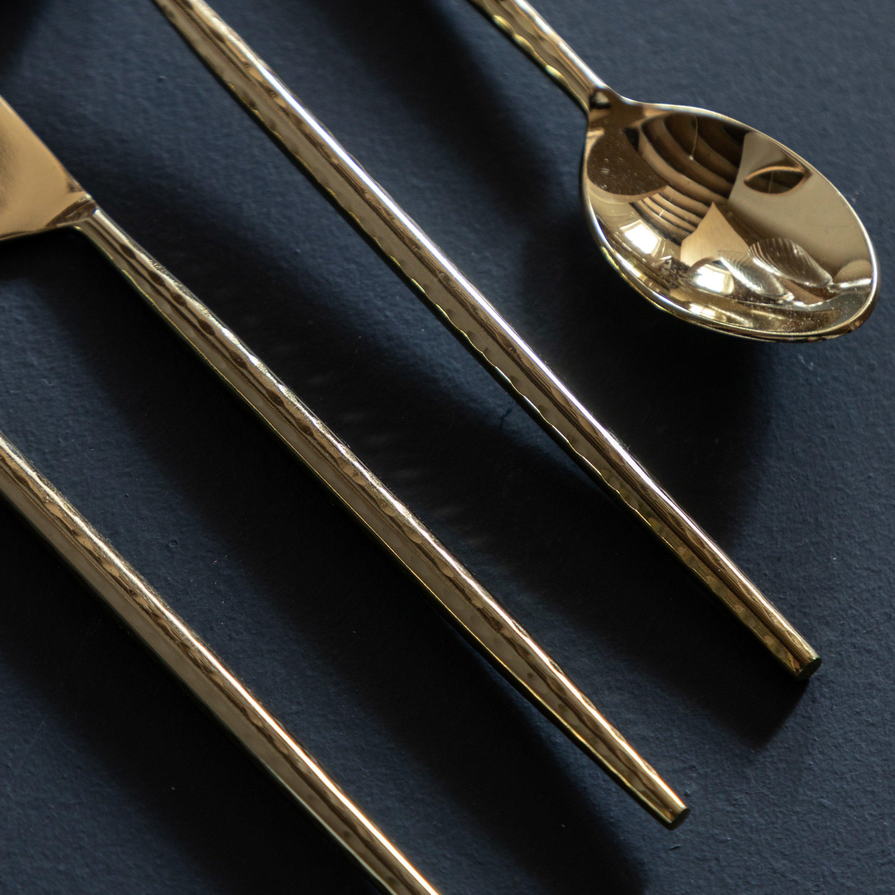 Gold - Gallery - Alora Cutlery Gold Set of 16 - 3