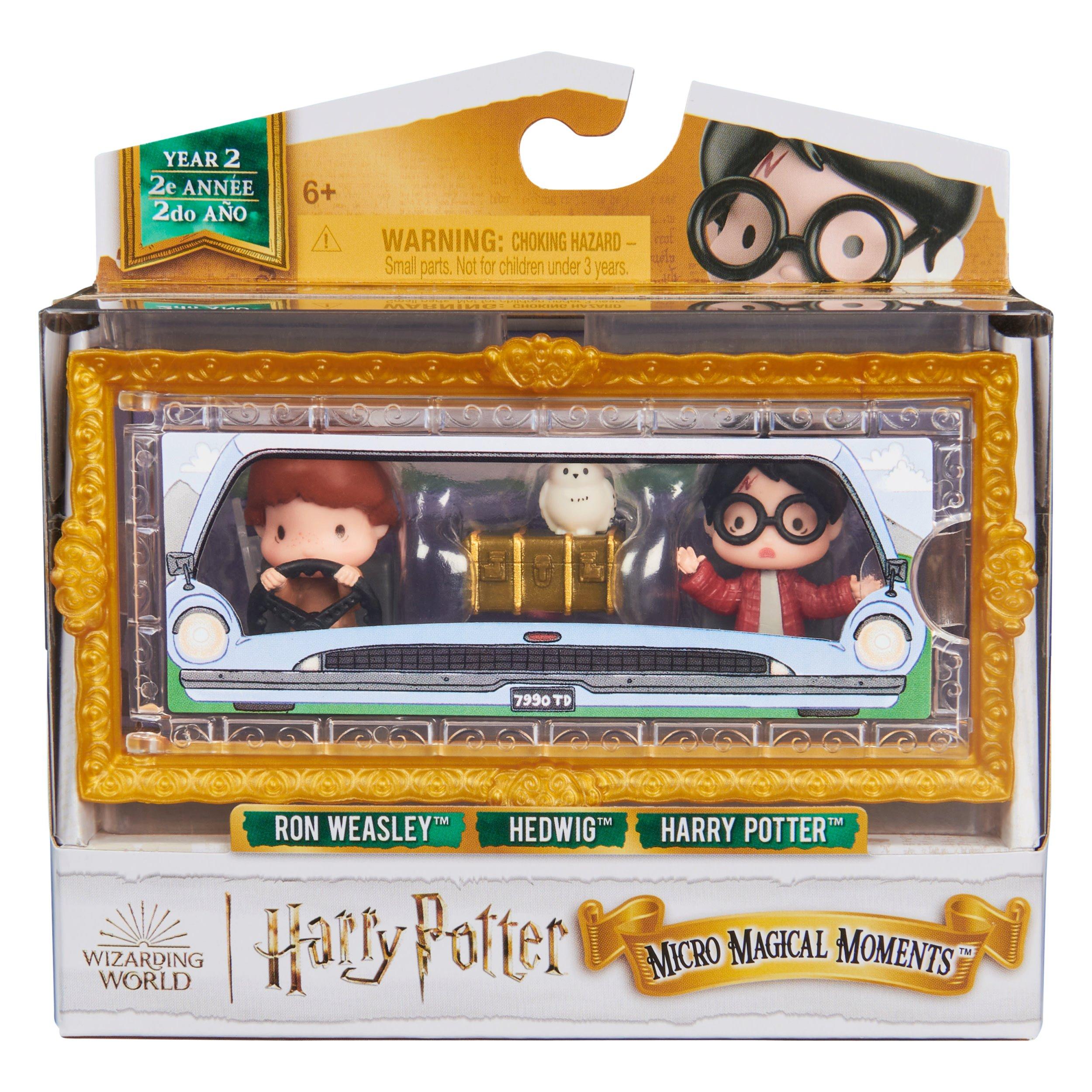 Harry & Ron - Harry Potter - Micro Magical Moments Flying Car Figure Set - 1