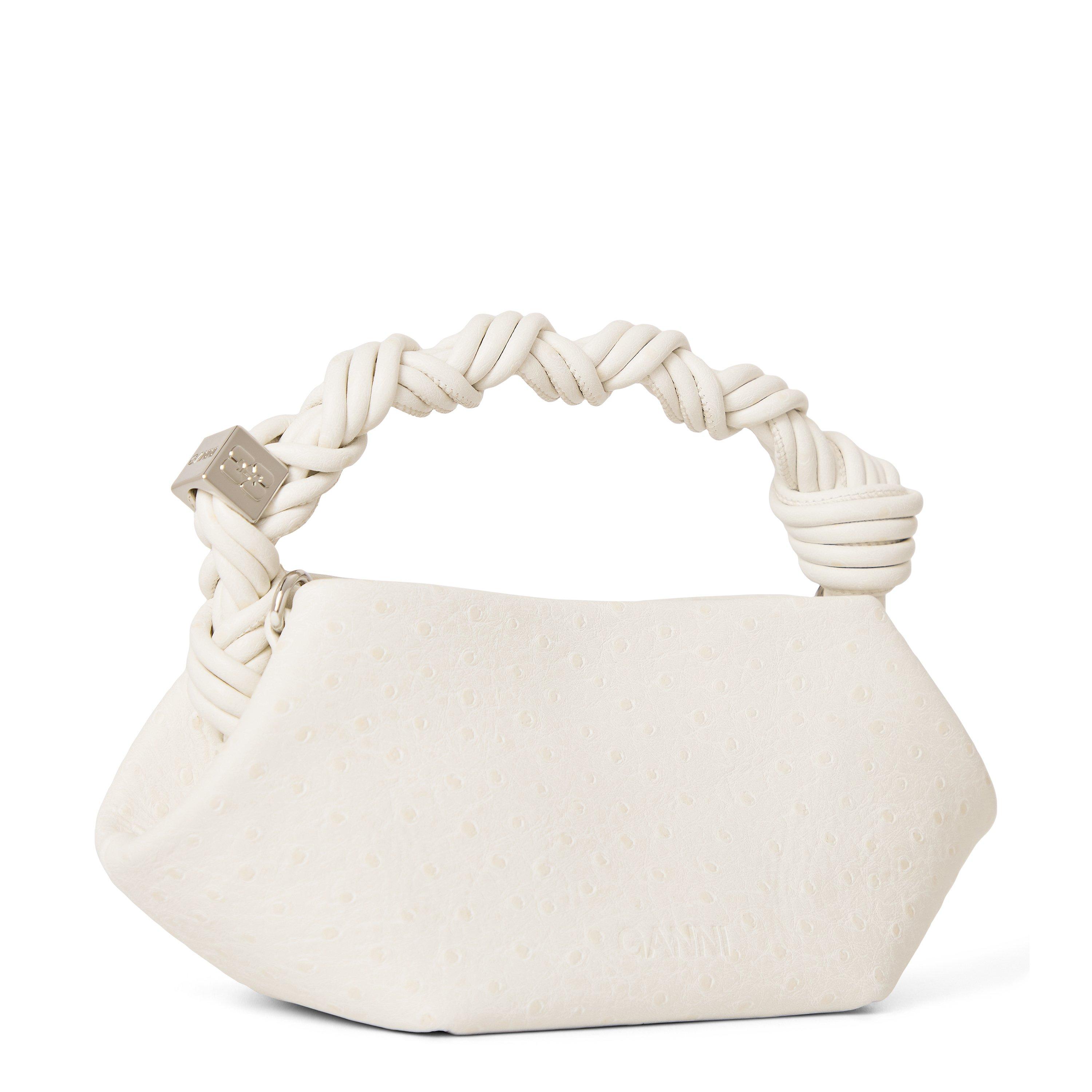 Egret - Ganni - Women's Bou Mini Ostrich Bag - 2