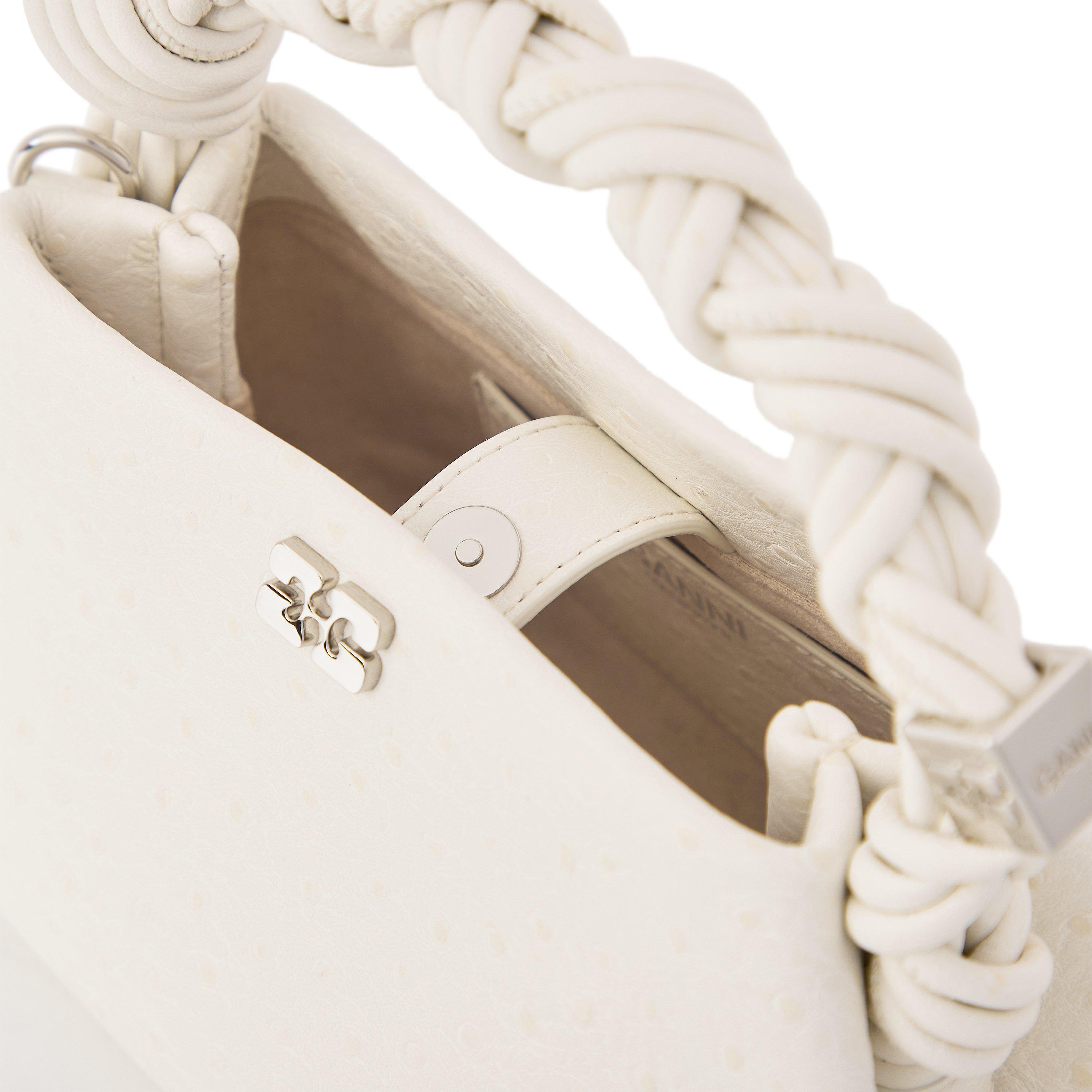 Egret - Ganni - Women's Bou Mini Ostrich Bag - 4