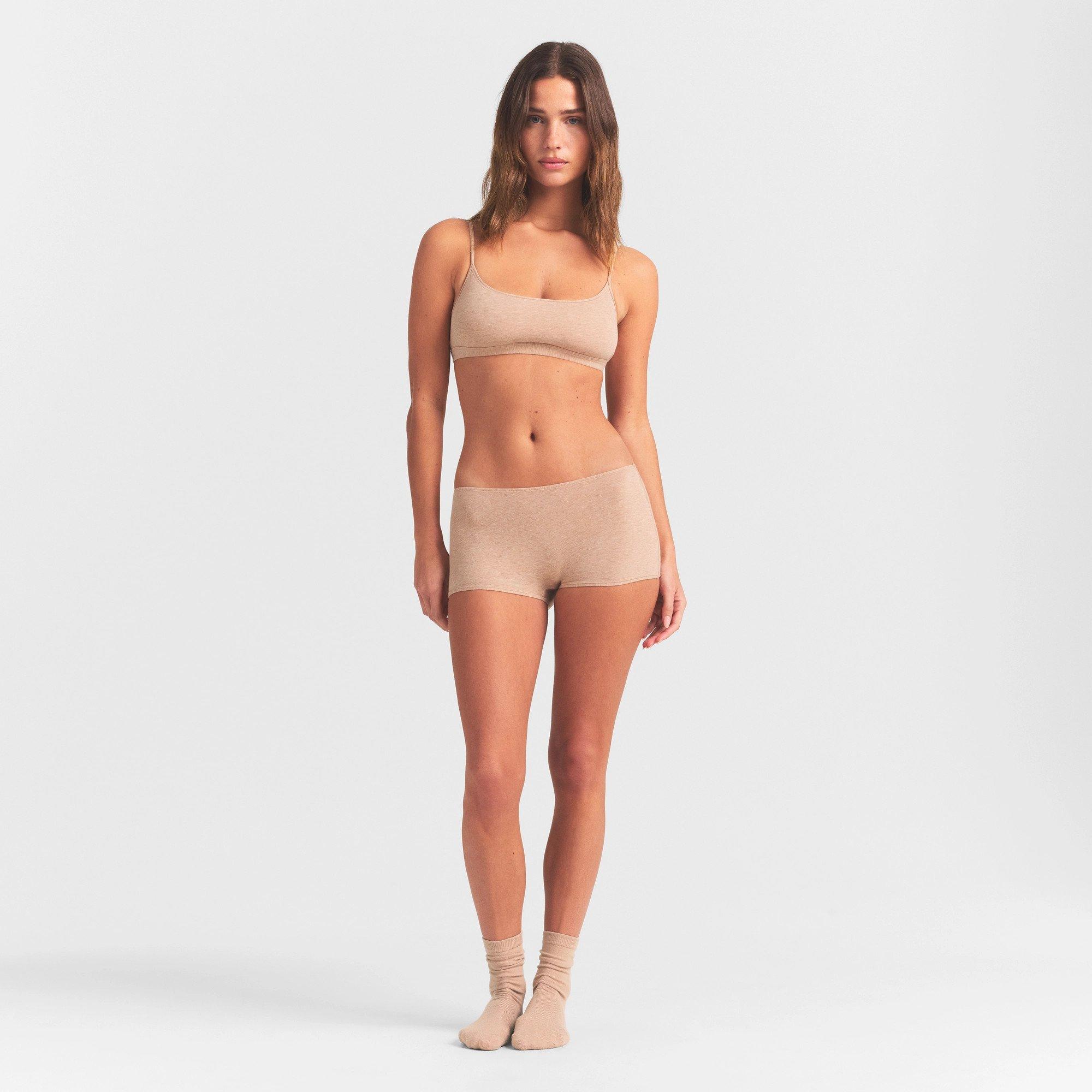 CLAY HEATHER - SKIMS - Women's Scoop Bralette - 6