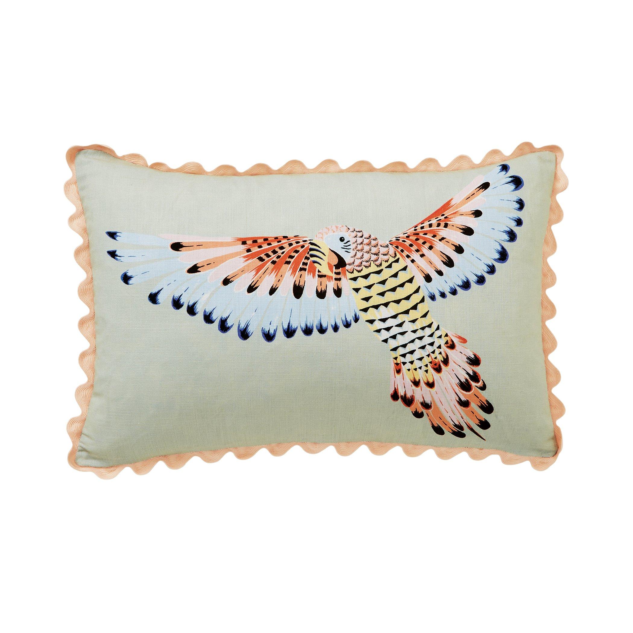 Yvonne Ellen  Parrot 60X40 Bed Cushion - Sage