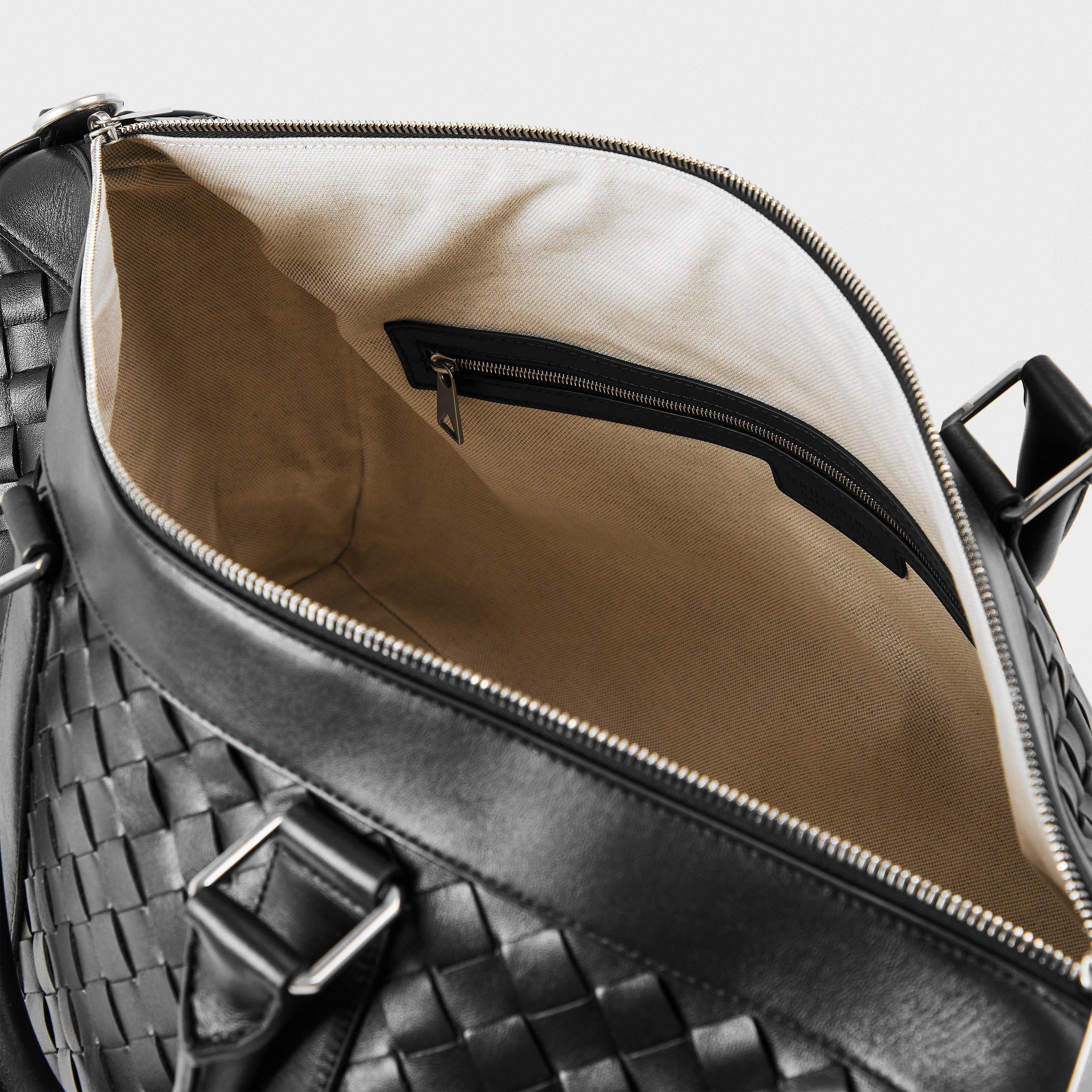 Black/Silver - Bottega Veneta - BV Intrec Duffle Sn62 - 3