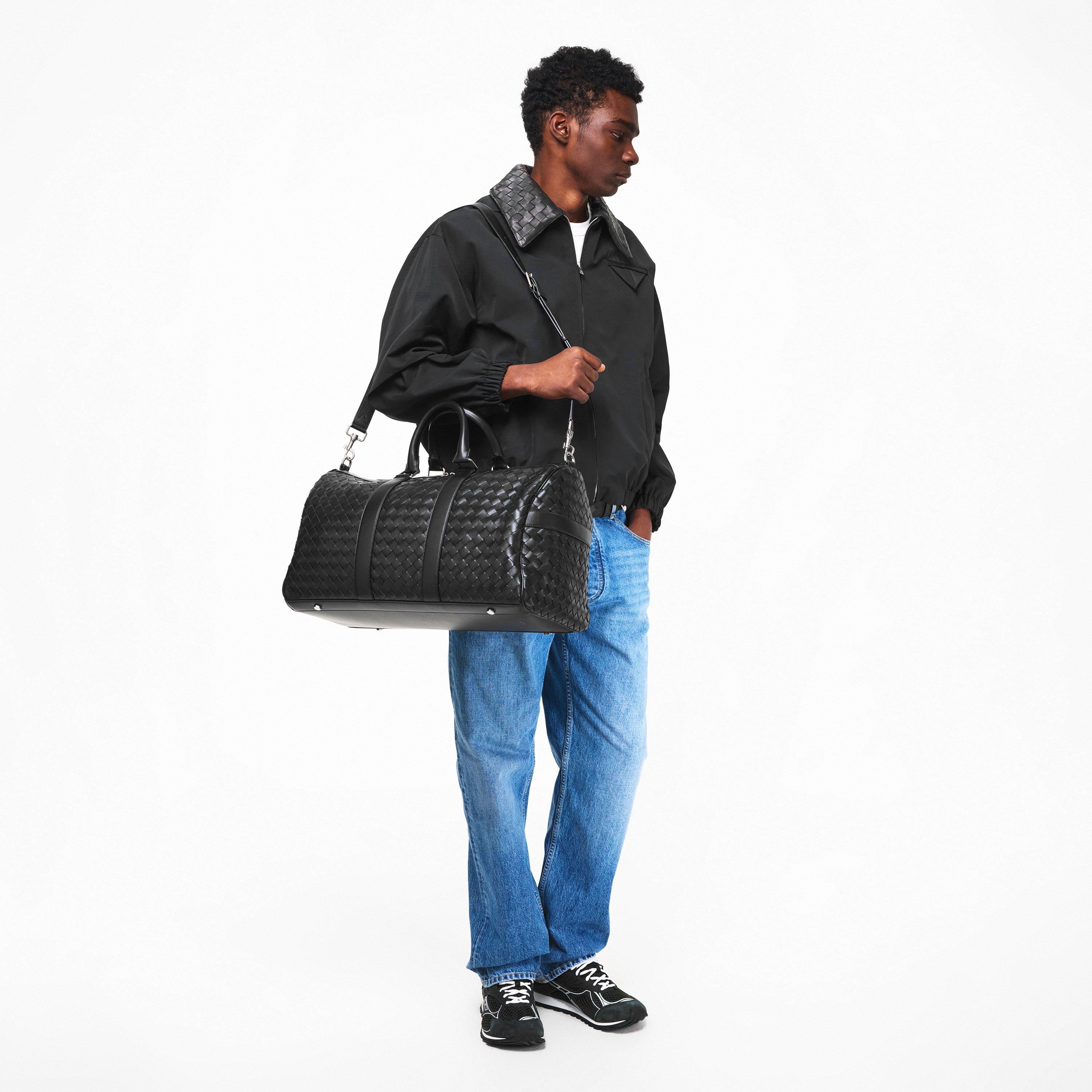 Black/Silver - Bottega Veneta - BV Intrec Duffle Sn62 - 6