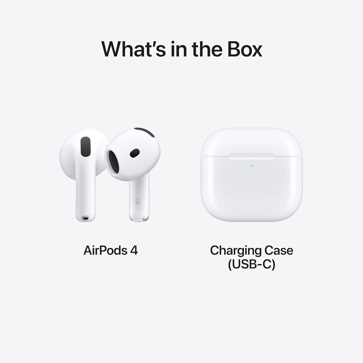 White - Apple - AirPods with USB-C Charging Case (4th Generation) - 4