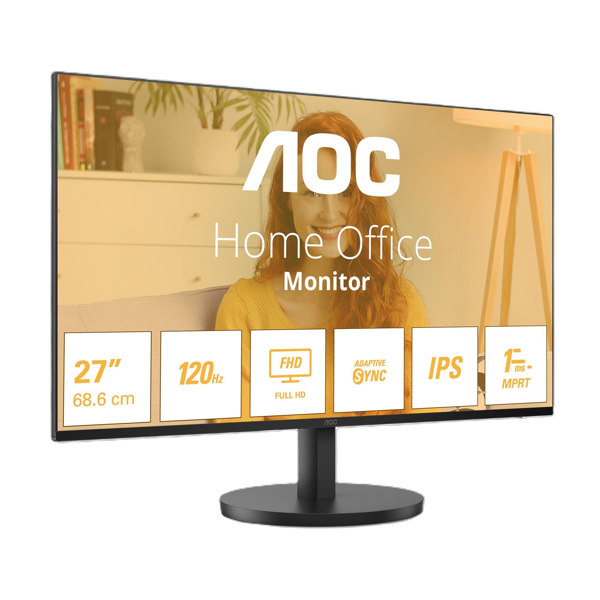 Black - AOC - 24B3HA2 23.8 Inch Full HD 120Hz Monitor - 2