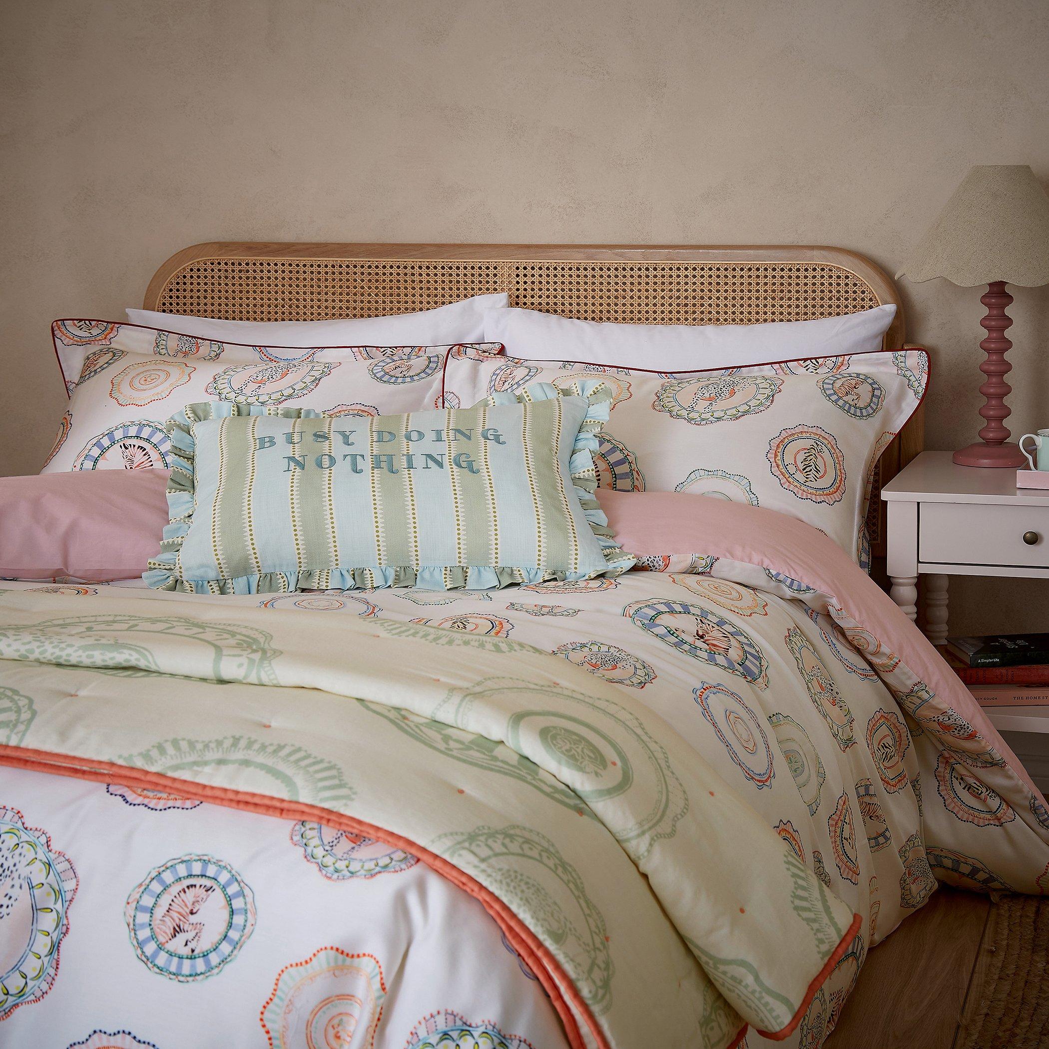 Multi - Yvonne Ellen - Busy Doing Nothing 60X40 Bed Cushion - 2