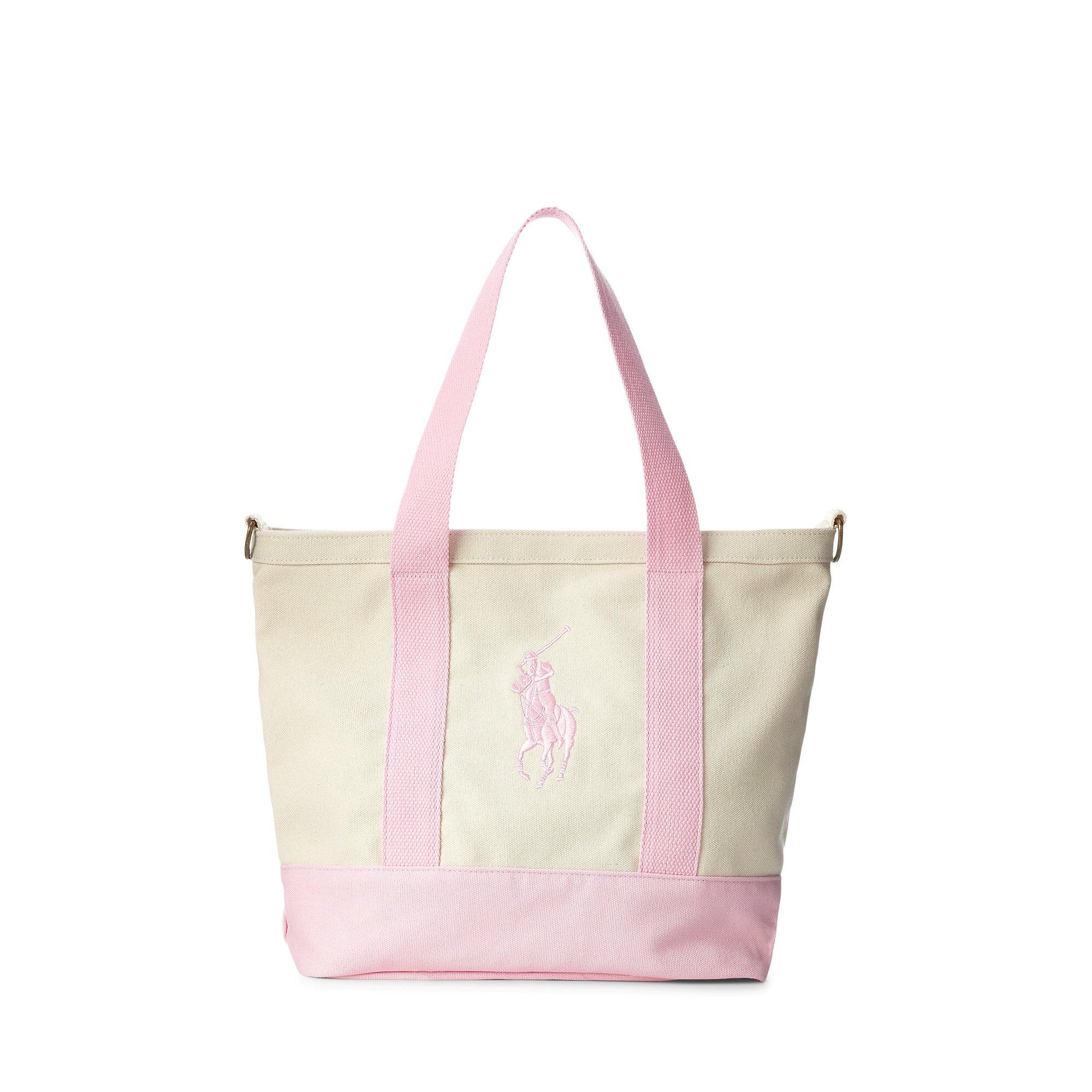 White/Pink - Polo Ralph Lauren - Kids' Pony Tote Bags - 4