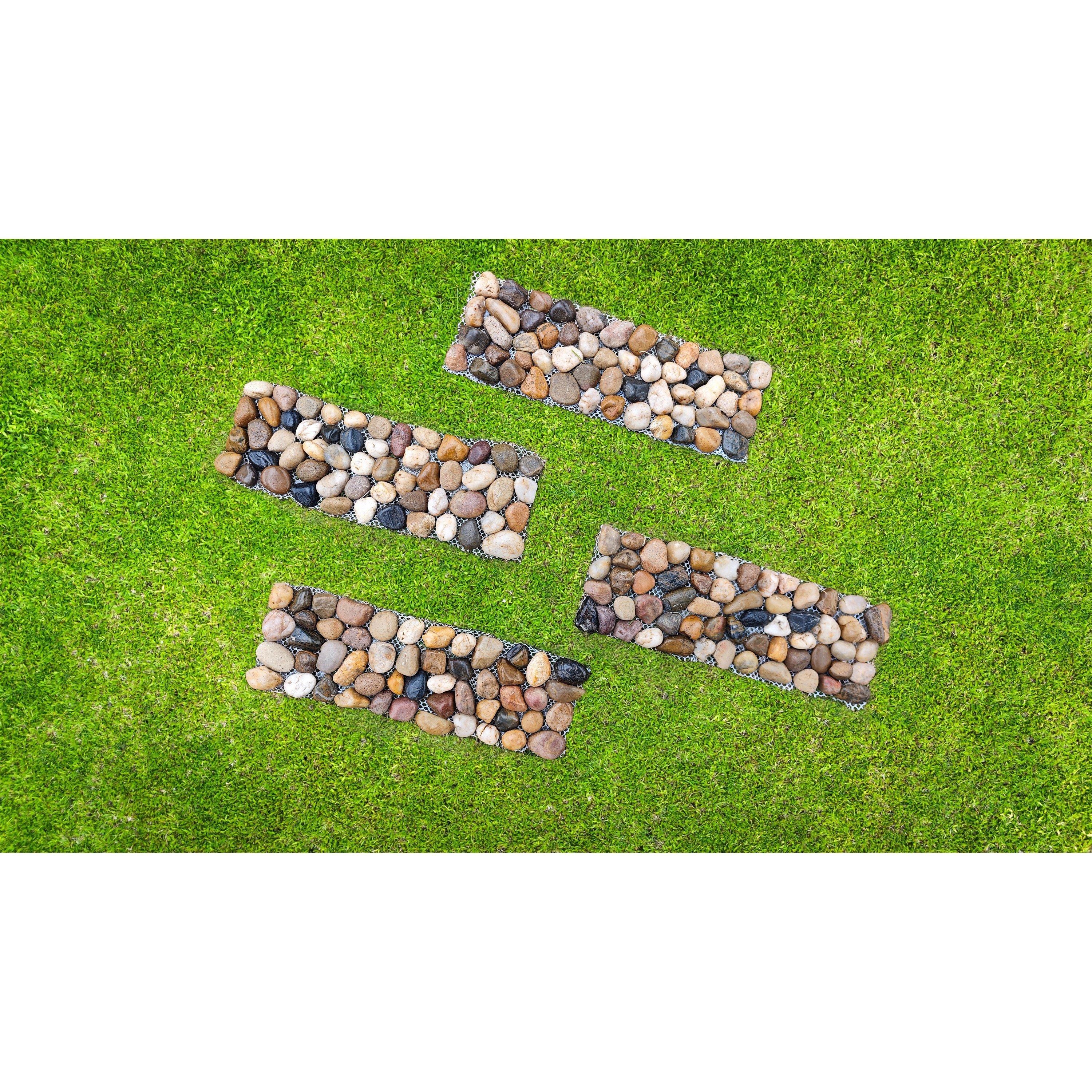 Natural - Linea - 4 Pack Pebble Path Edging - 1