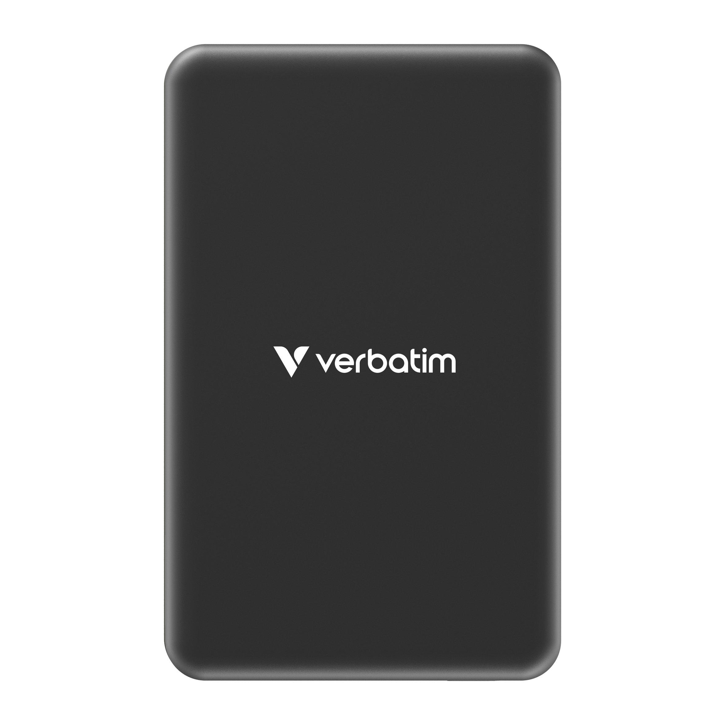 Noir - Verbatim - n Go Essentials Power Bank 5000mAh Magnetic Wireless Charging - Black - 2