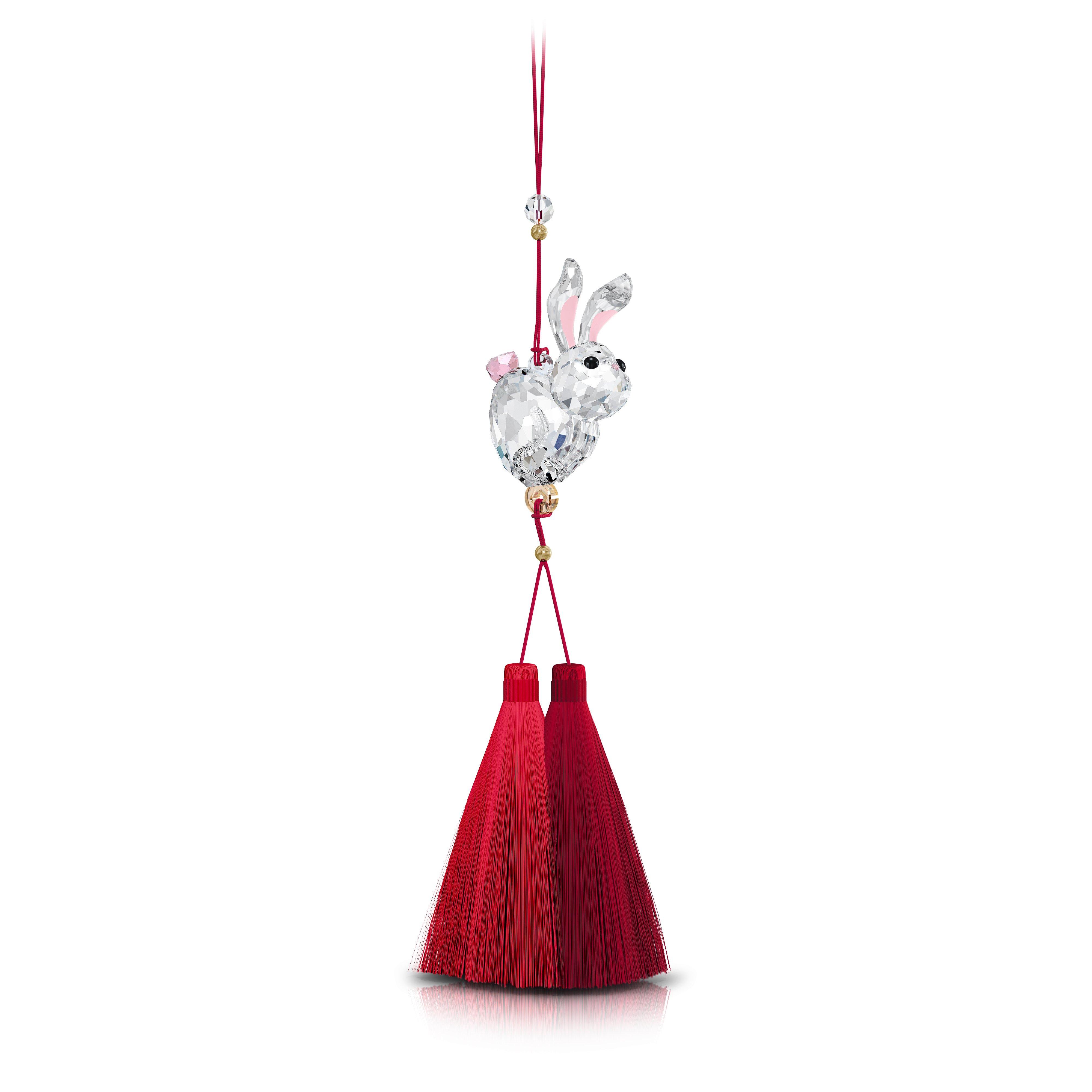 Swarovski  Rabbit Ornament And Sculpture - White