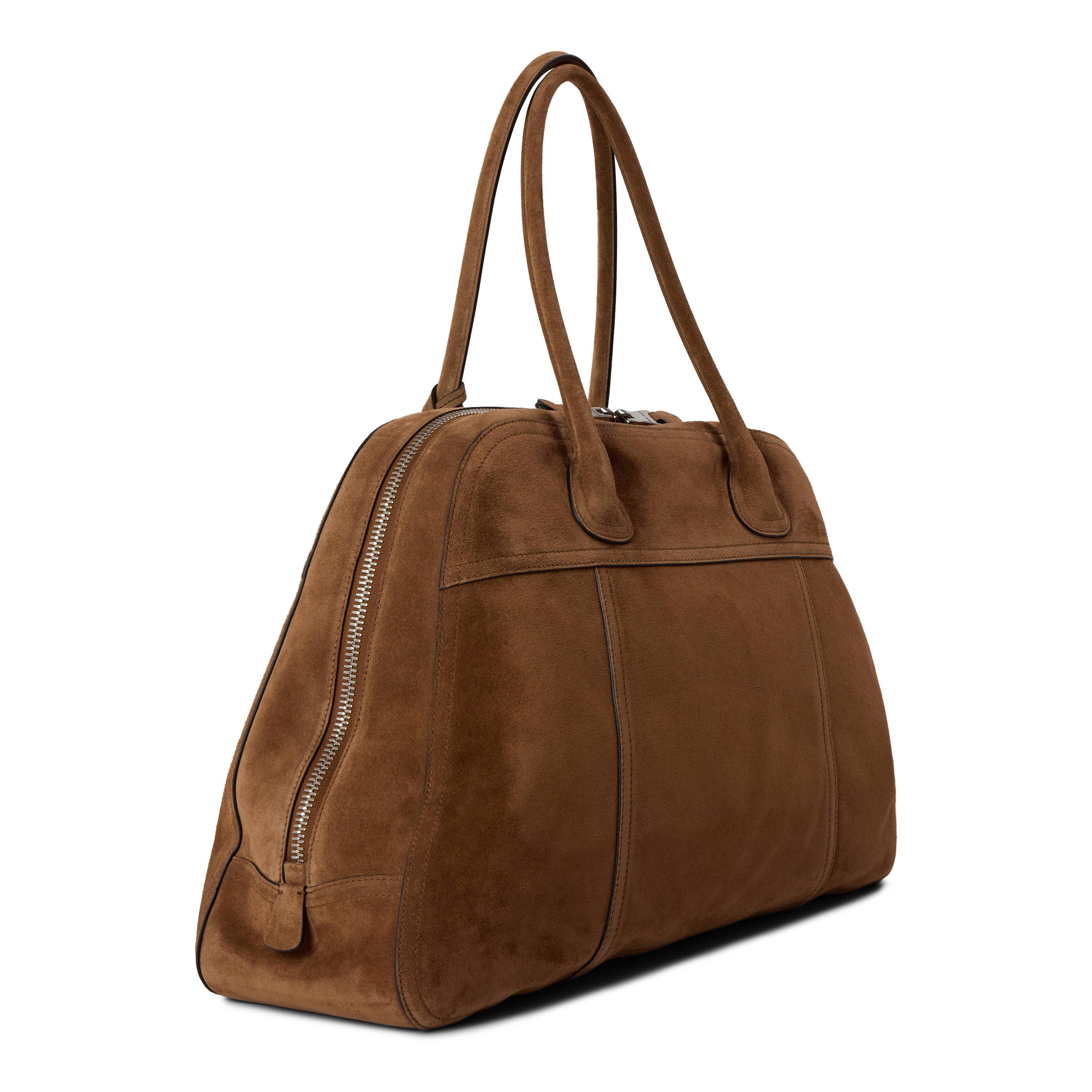 Cacao - Miu Miu - Women's Camoscio Top Handle Bag - 2