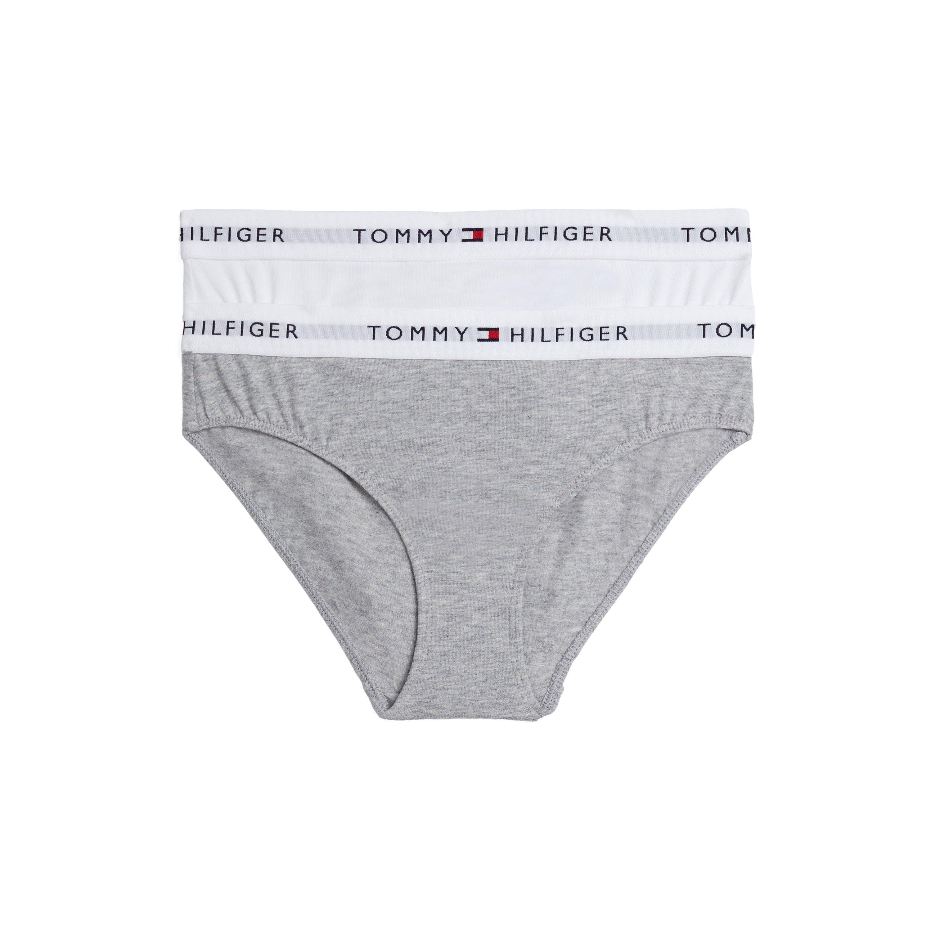 White/Grey 0WV - Tommy Hilfiger - Kids' Bikini Briefs - 2