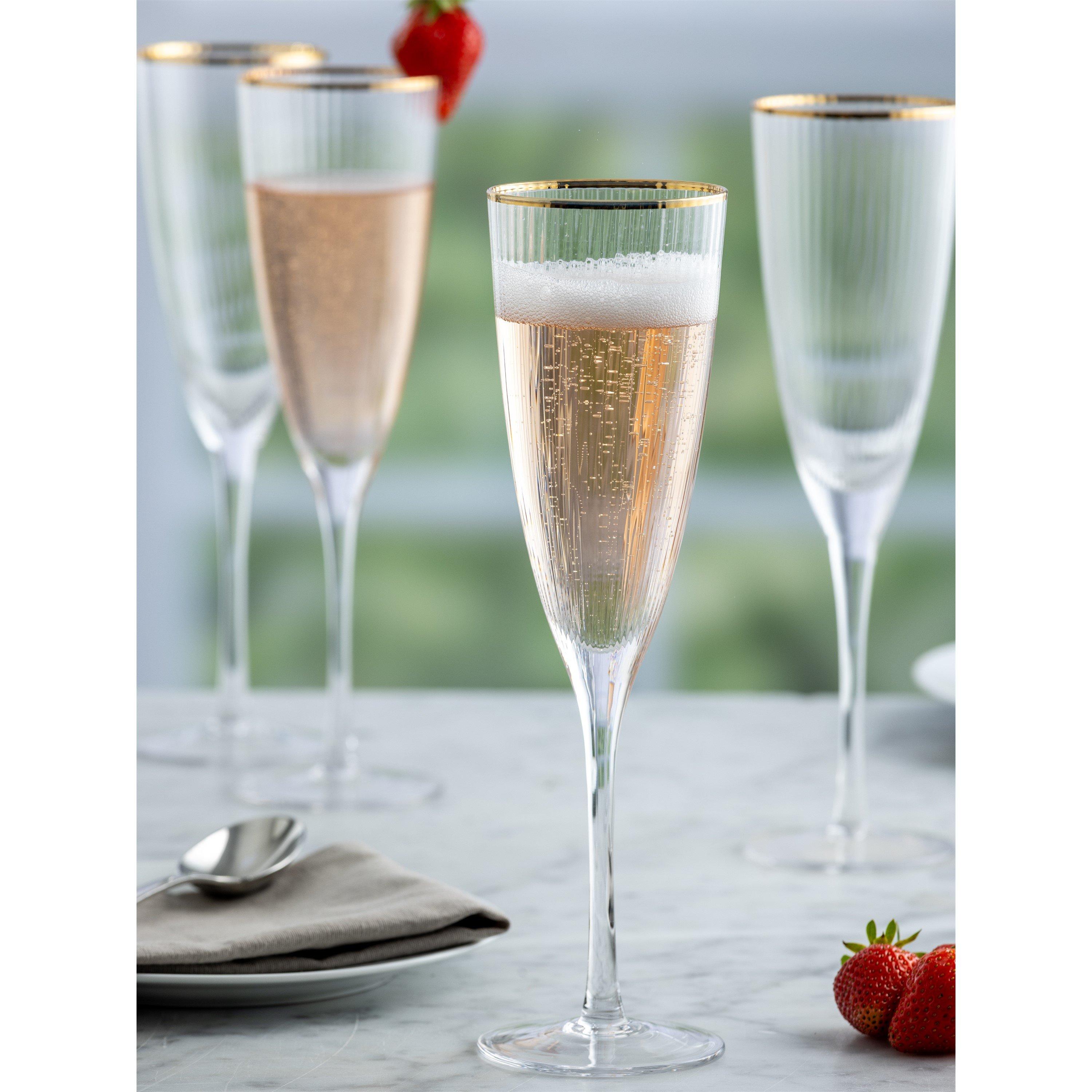 Clear - Ravenhead - Roma Flute Champagne Glasses - 3