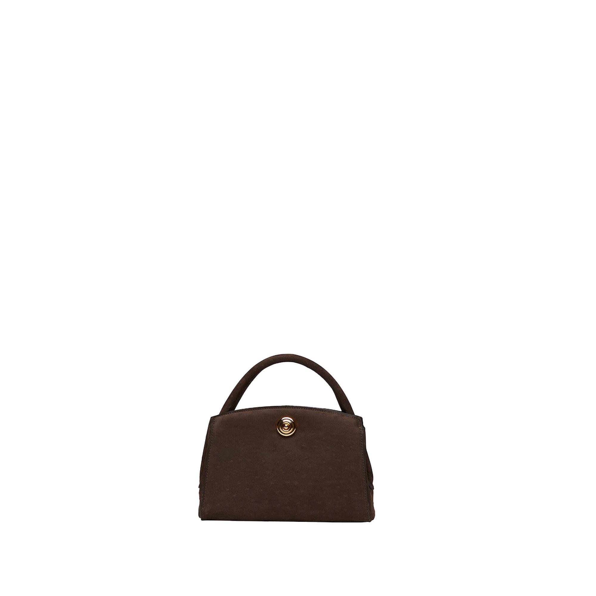 Liffner Pushlock Lady Bag - Drk Brwn Ostrch