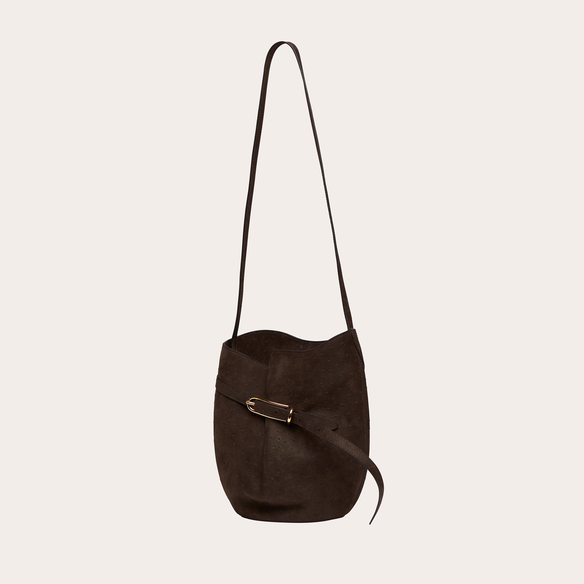 Drk Brwn Ostrch - Liffner - Lif Sml Belted Bckt Ld63 - 2