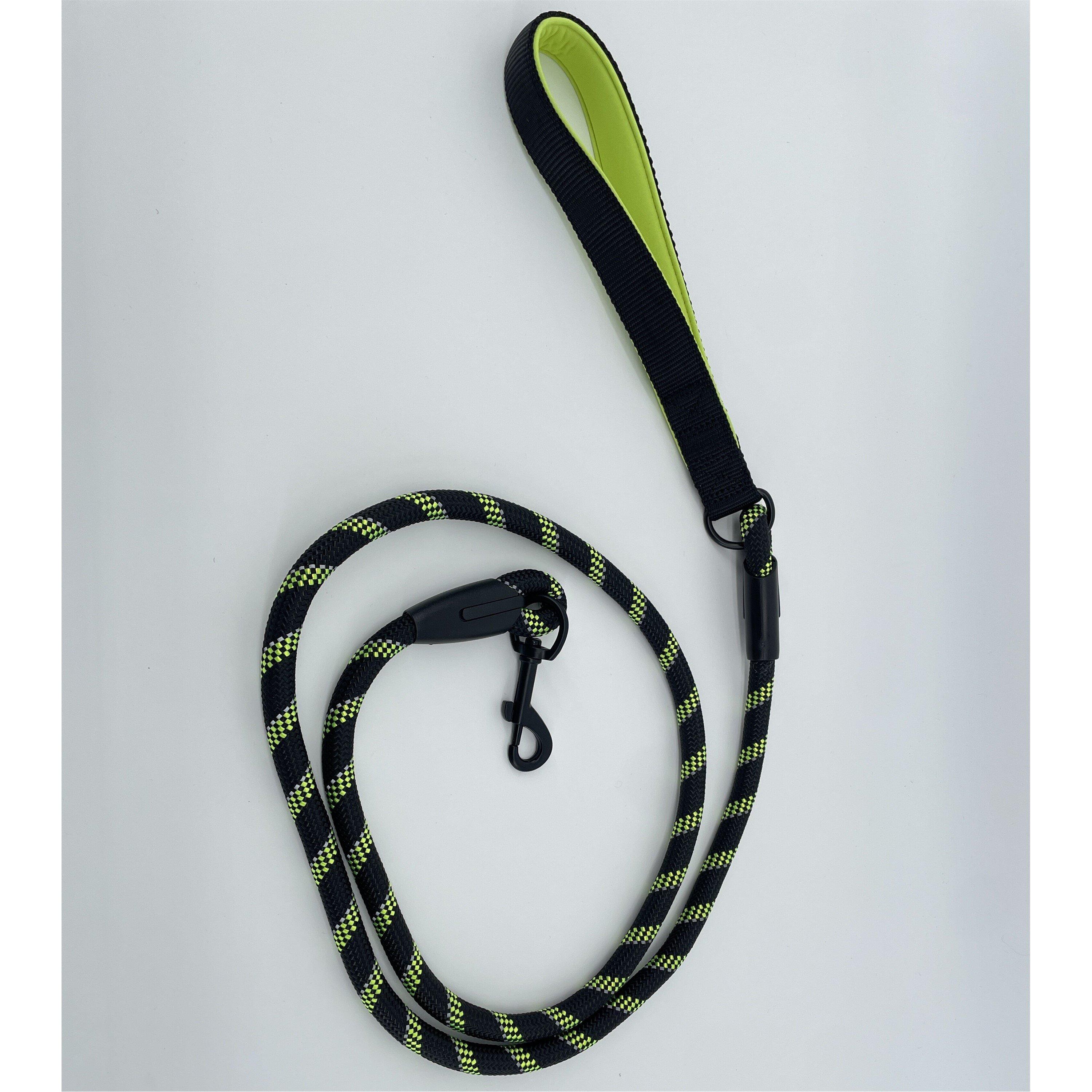Black/Green - Waggy Tails - Reflective Leash Adults - 3