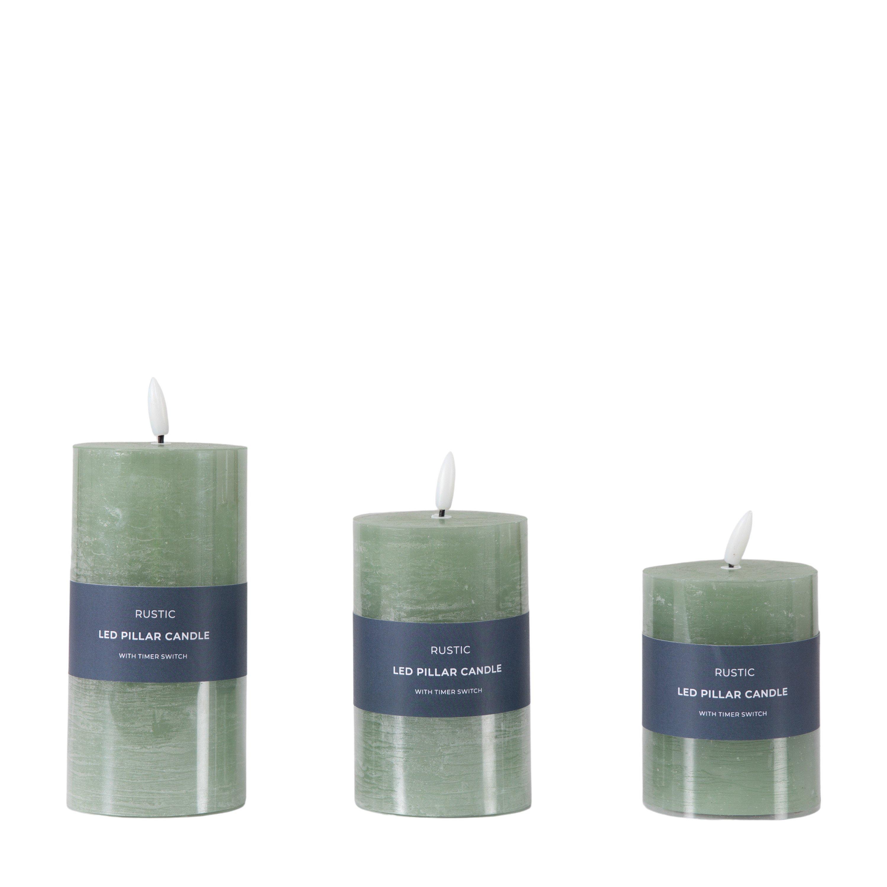 Gallery  Led Candle - Sage - Medium