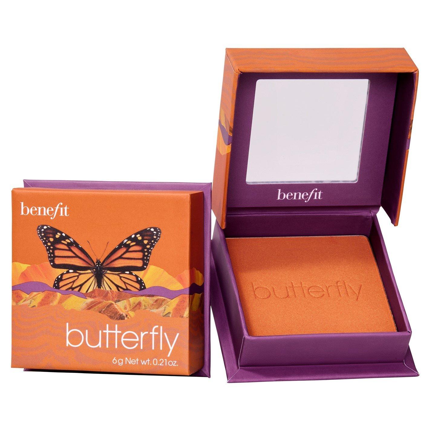 OranTangerine - Benefit - Butterfly Golden Orange Powder Blusher - 1