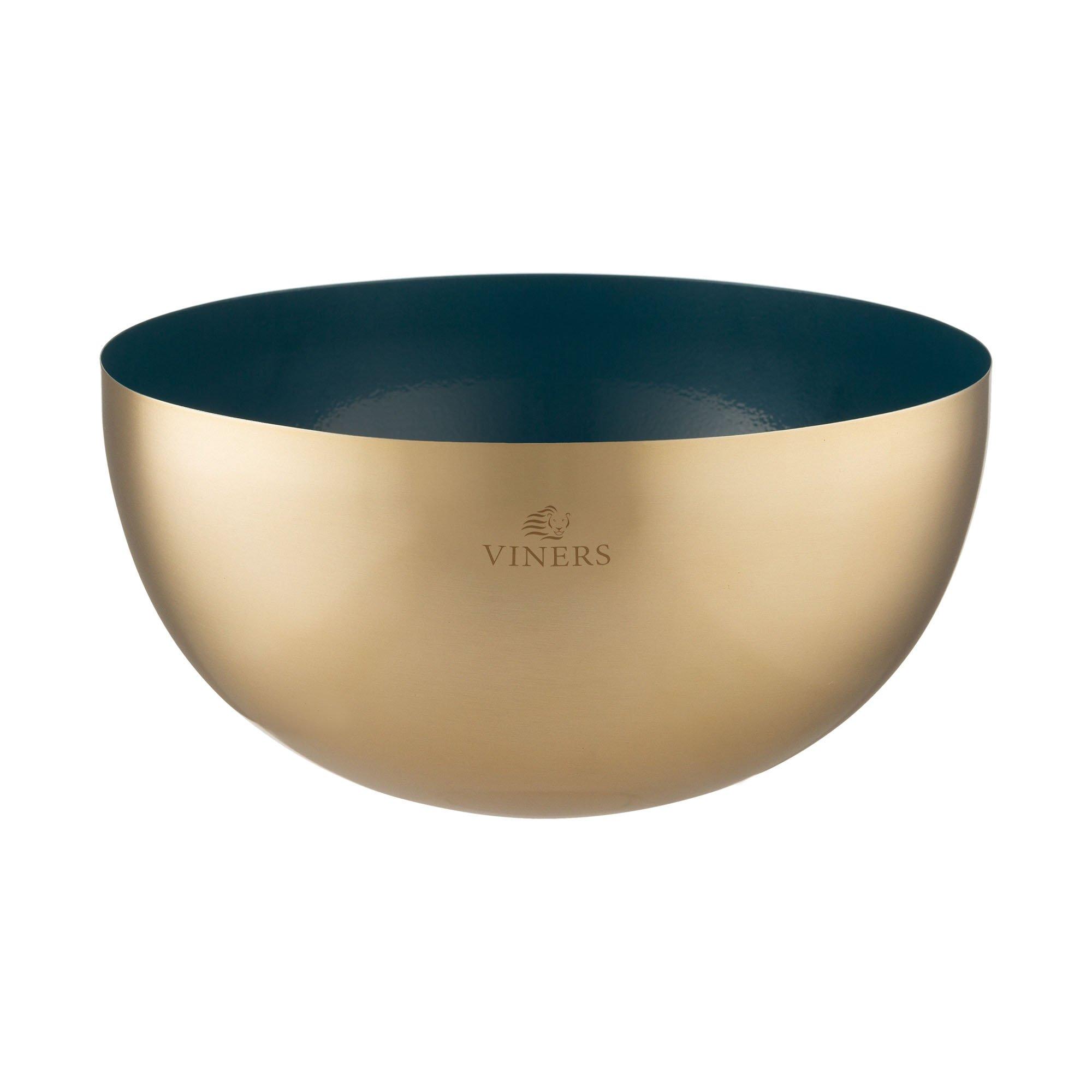 Viners  Serving Bowl - Gold/Blue