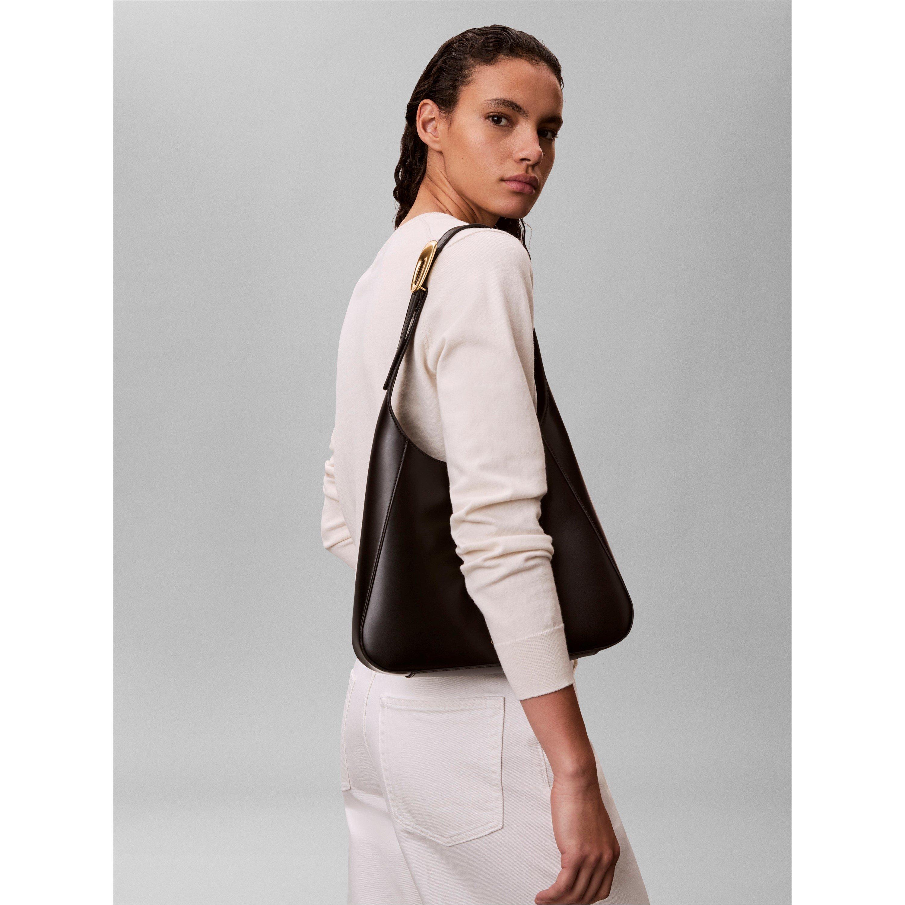 Black/Deep Gold - Calvin Klein - CK L Adj Strap M Bag Ld62 - 2