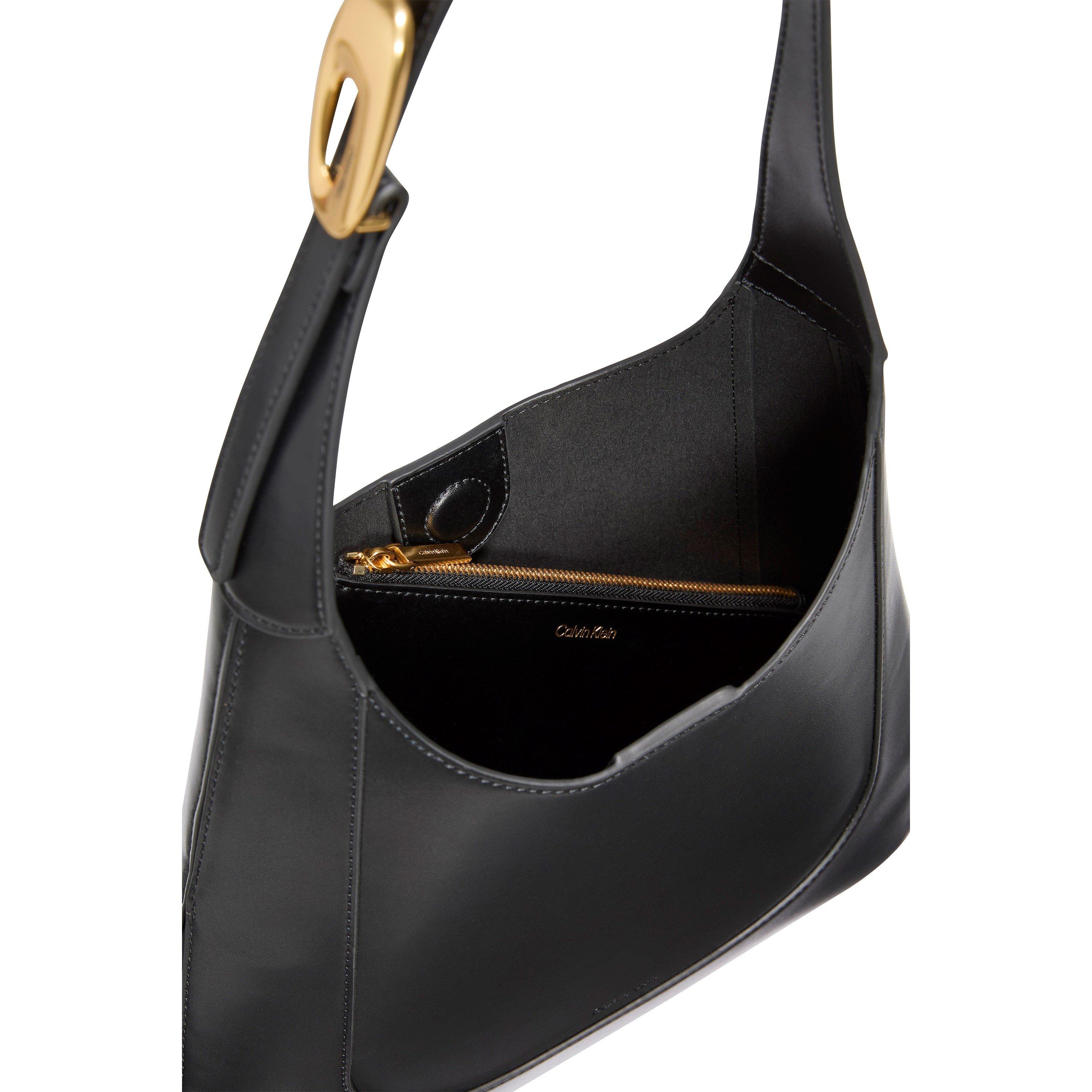 Black/Deep Gold - Calvin Klein - CK L Adj Strap M Bag Ld62 - 4