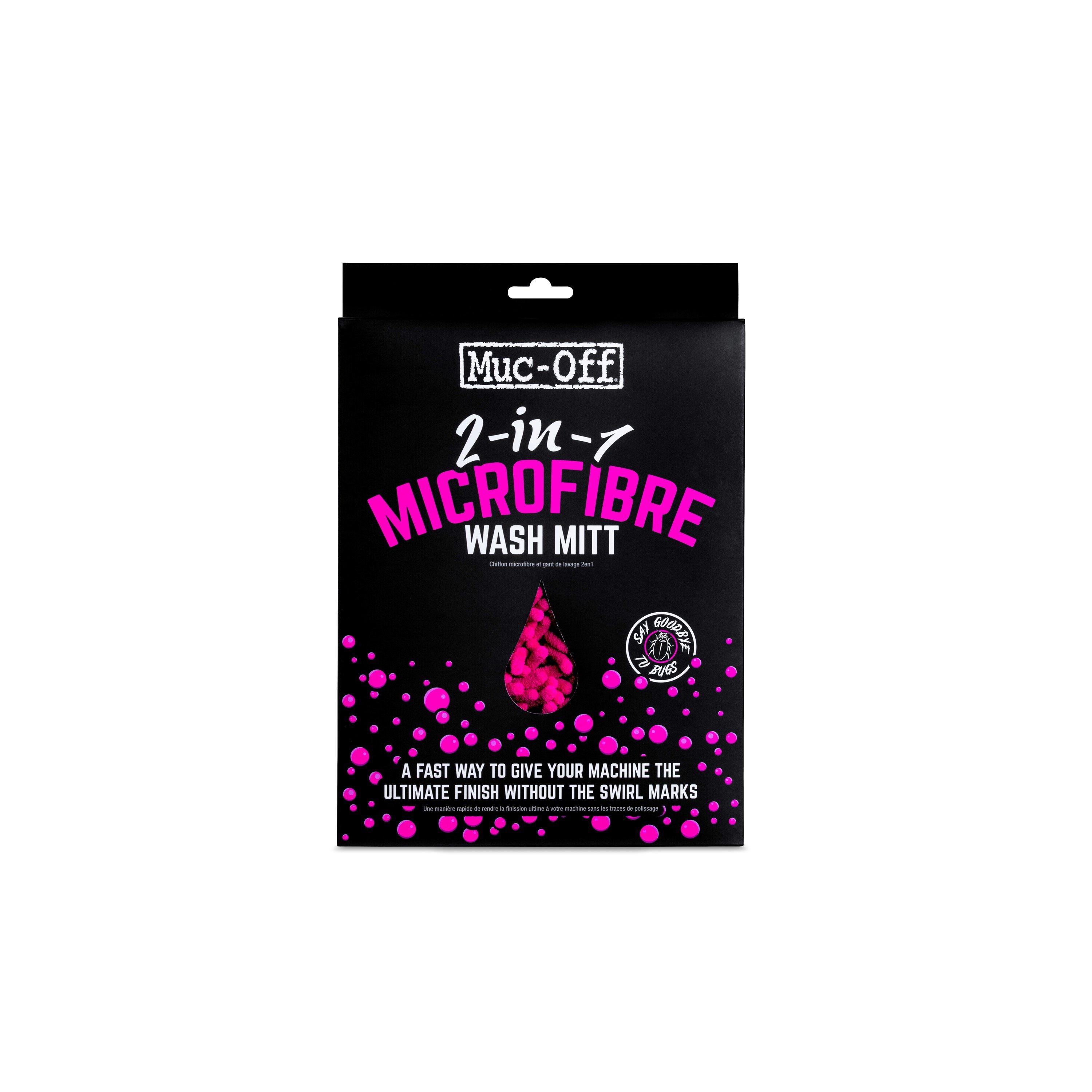 Pink - Muc-Off - 2-in-1 Microfibre Wash Mitt - 1