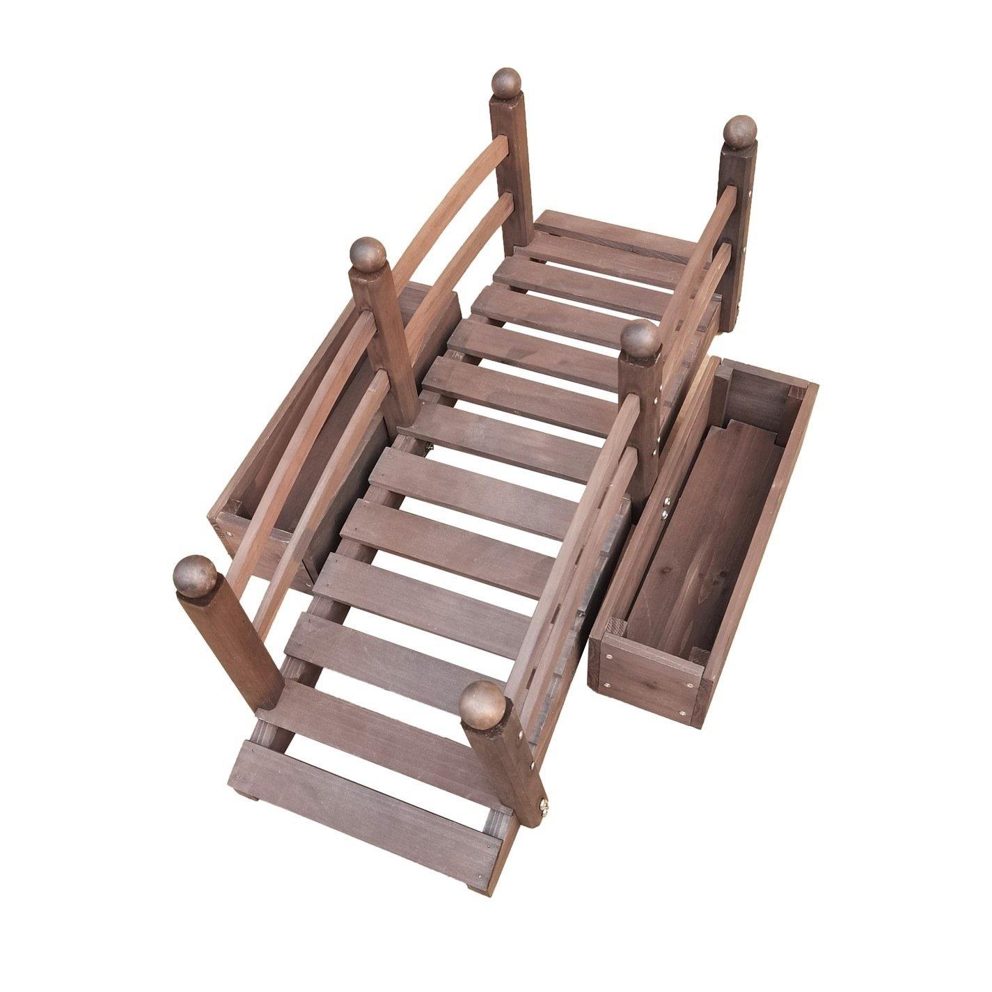 Pine - Linea - Wooden Planter Bridge 63 - 3