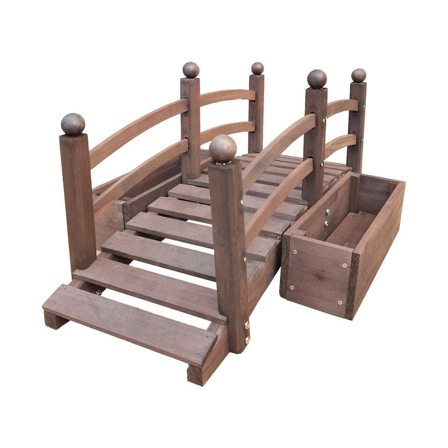 Pine - Linea - Wooden Planter Bridge 63 - 4