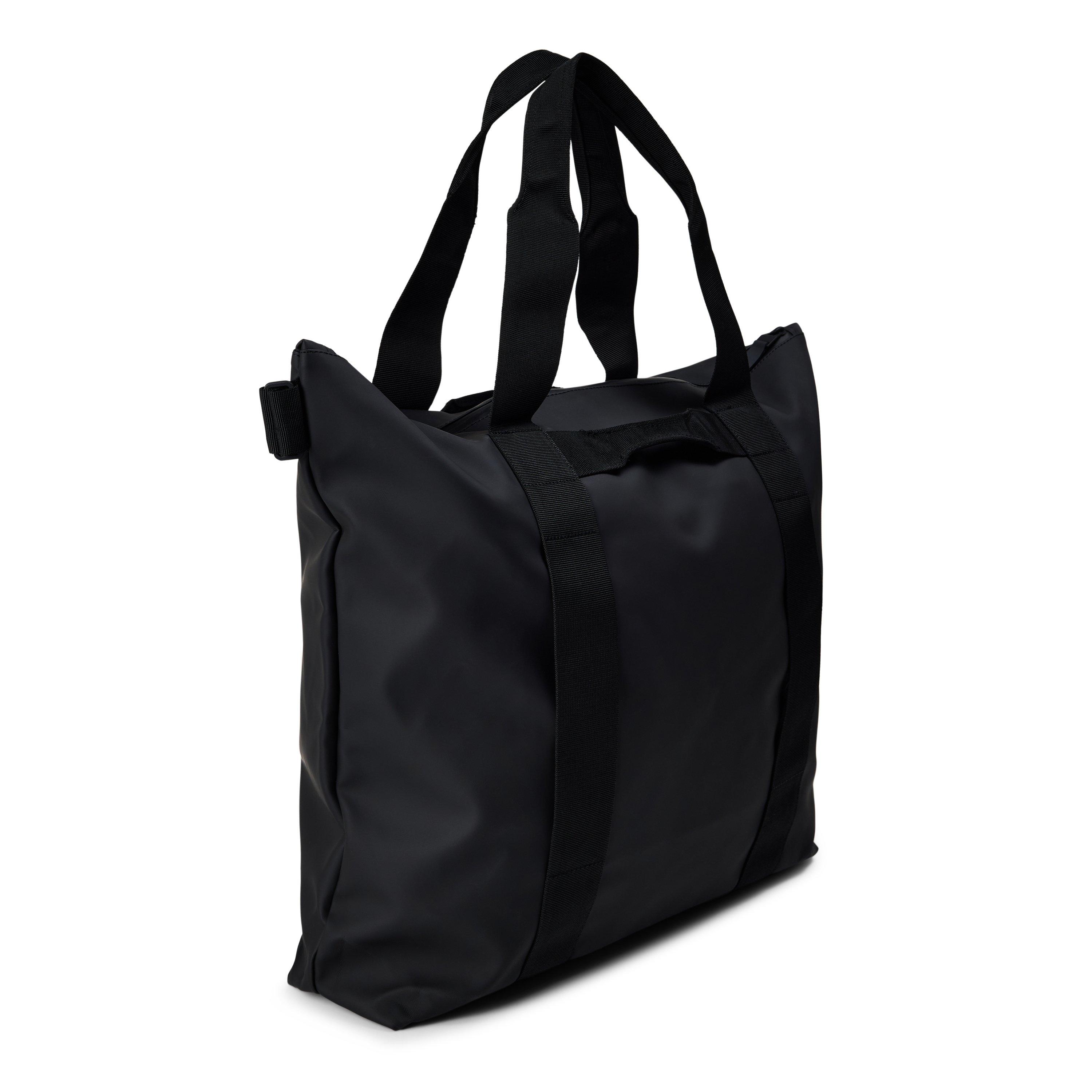 Black 01 - Rains - Men's Large Tote Bag - 2