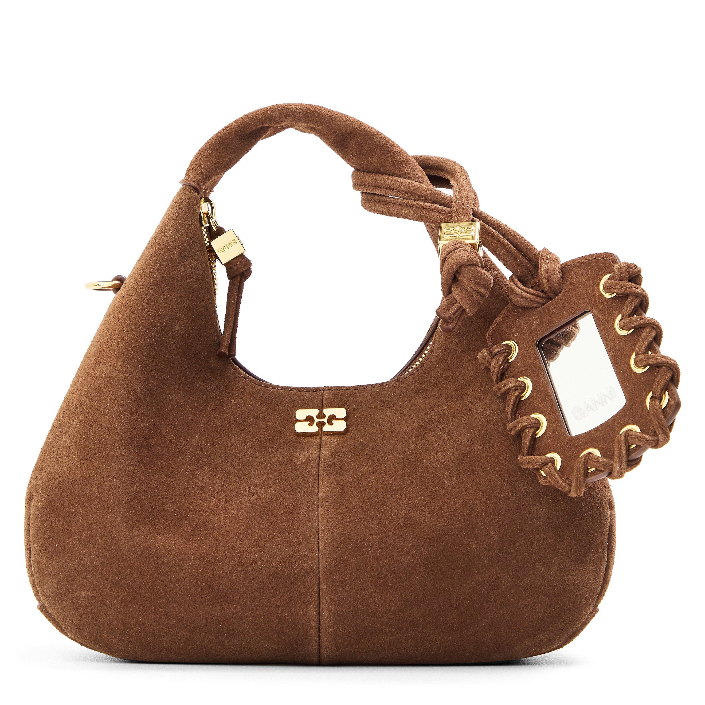 Ganni Ganni Hobo Mini Ld61 - Chicory Coffee