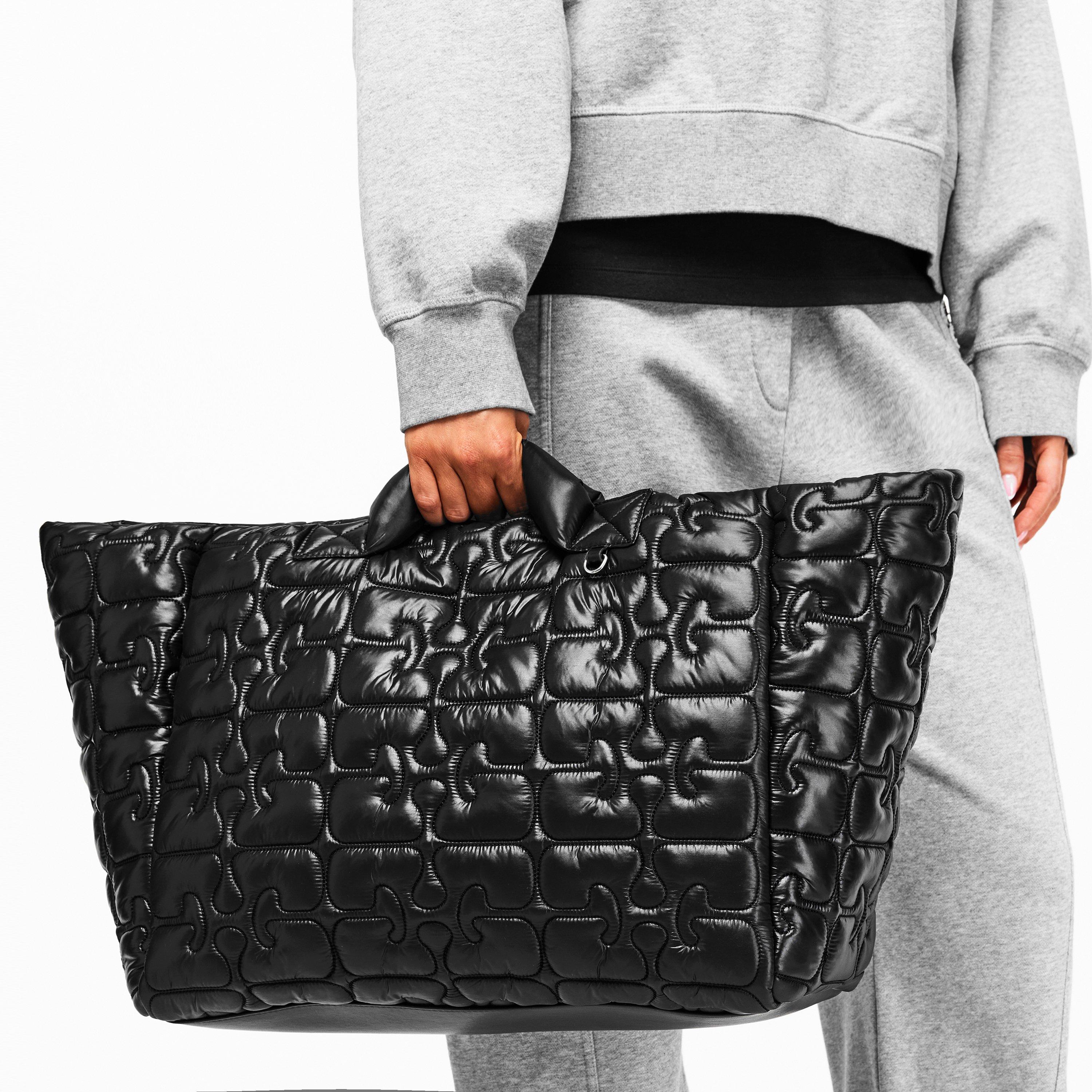 Black - Ganni - Ganni Quilted Tote Ld61 - 3