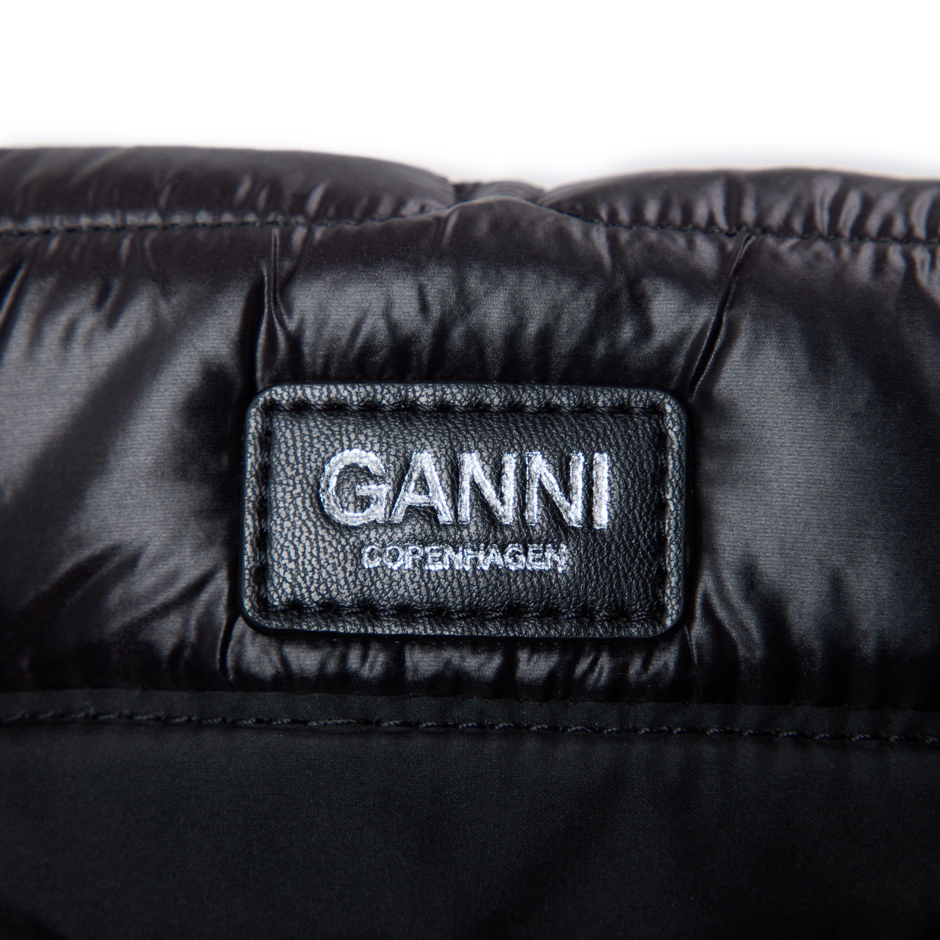 Black - Ganni - Ganni Quilted Tote Ld61 - 3