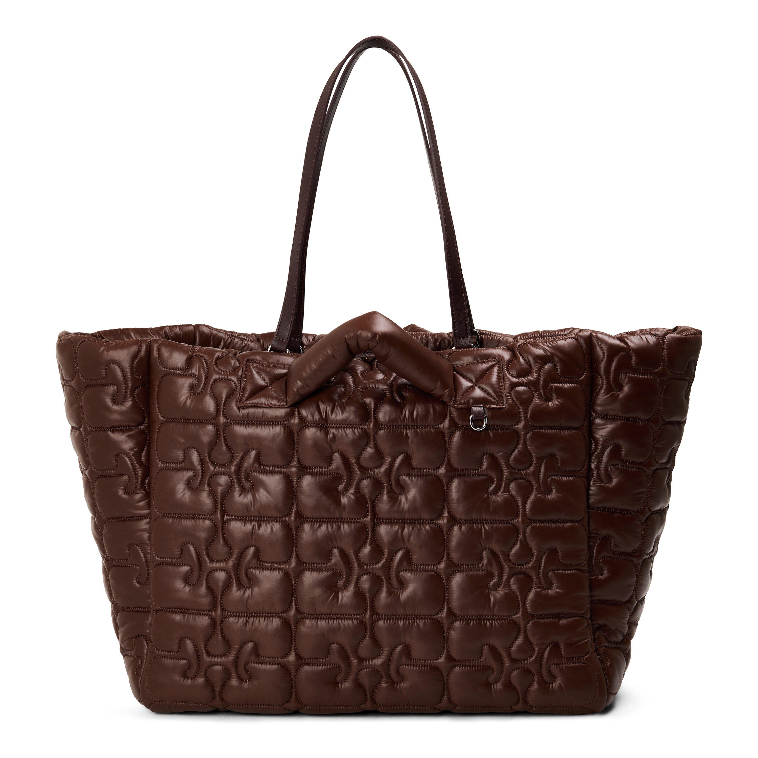 Ganni Women's Tote Bag - Chicory Coffee