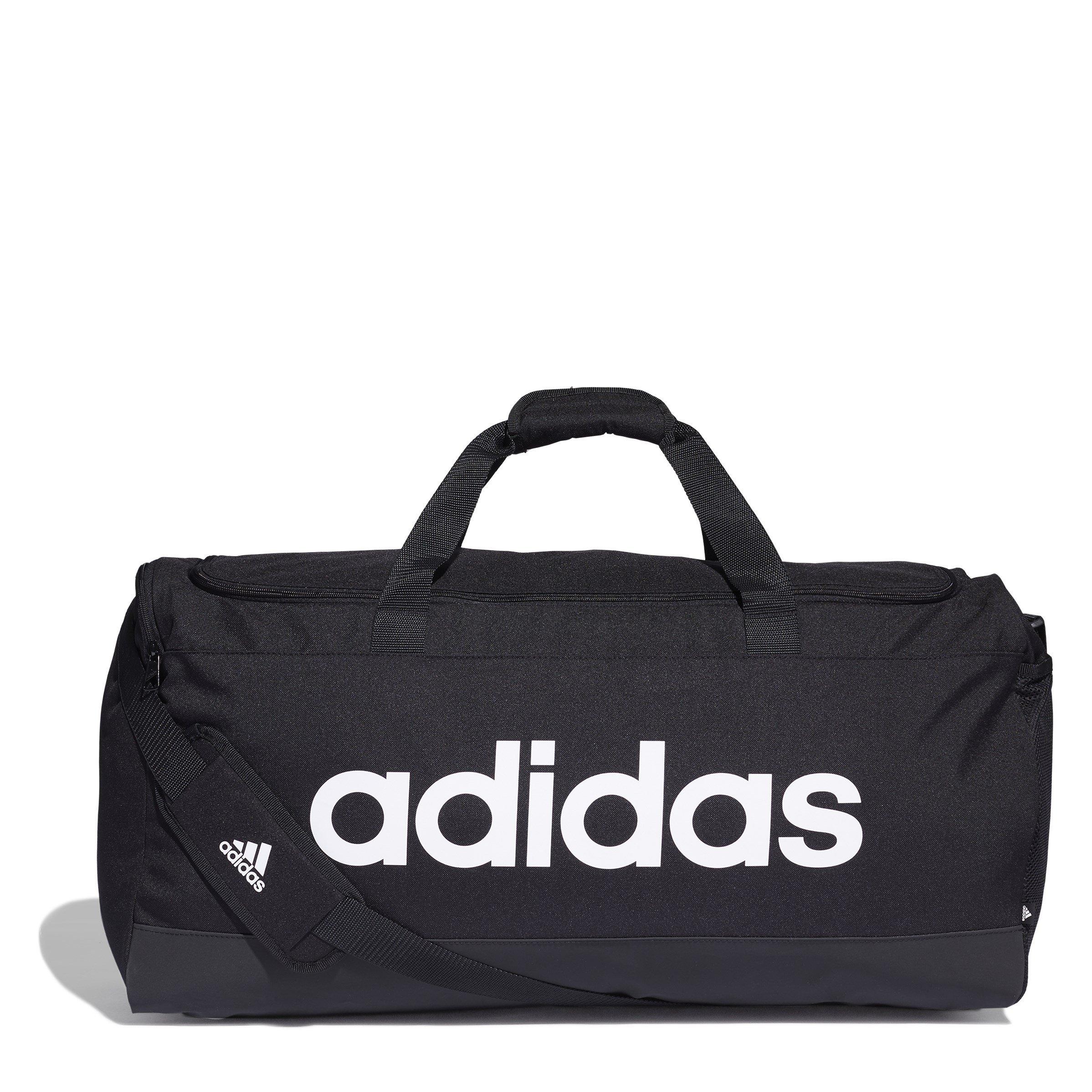 Black/White - adidas - Essentials Linear Duffle Bag Large - 1