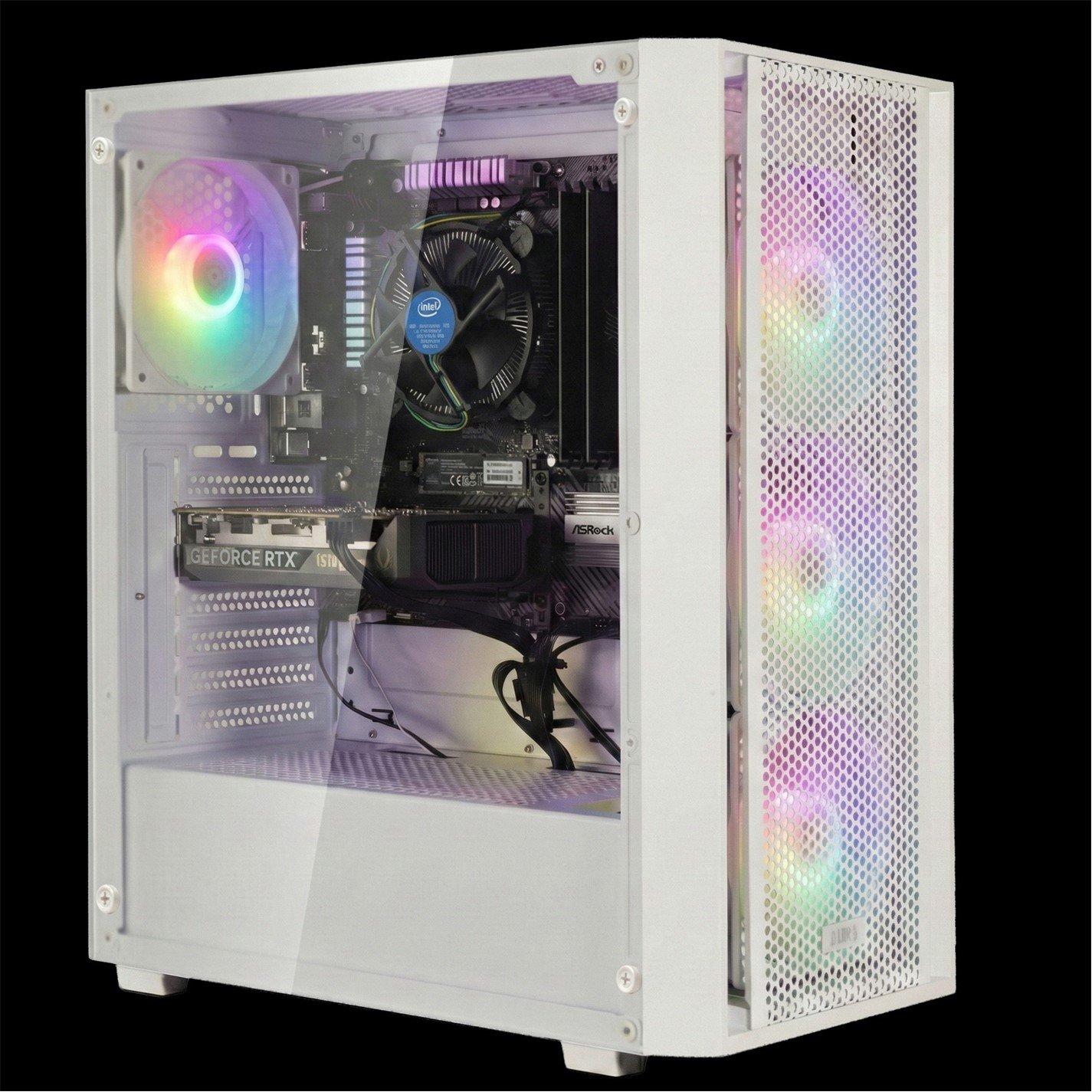 Entity  White Leviathan Rtx 5060 Ti Gaming Pc - Intel Core I5-14400F 16Gb 1Tb Ssd