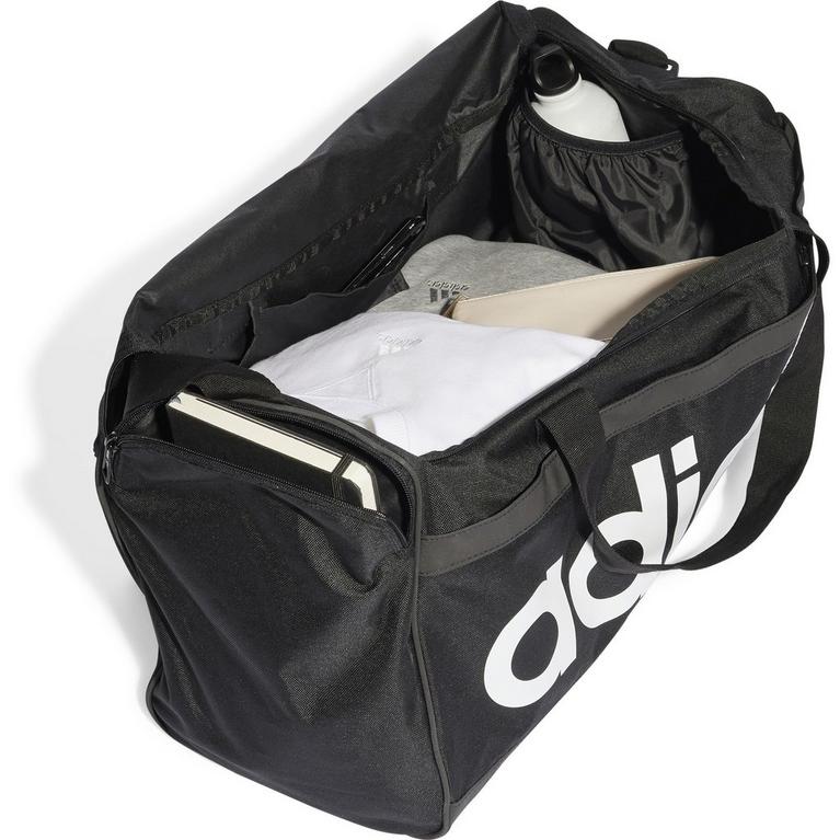 Noir/Blanc - adidas qntm - Essentials Linear Duffle Bag Medium - 4