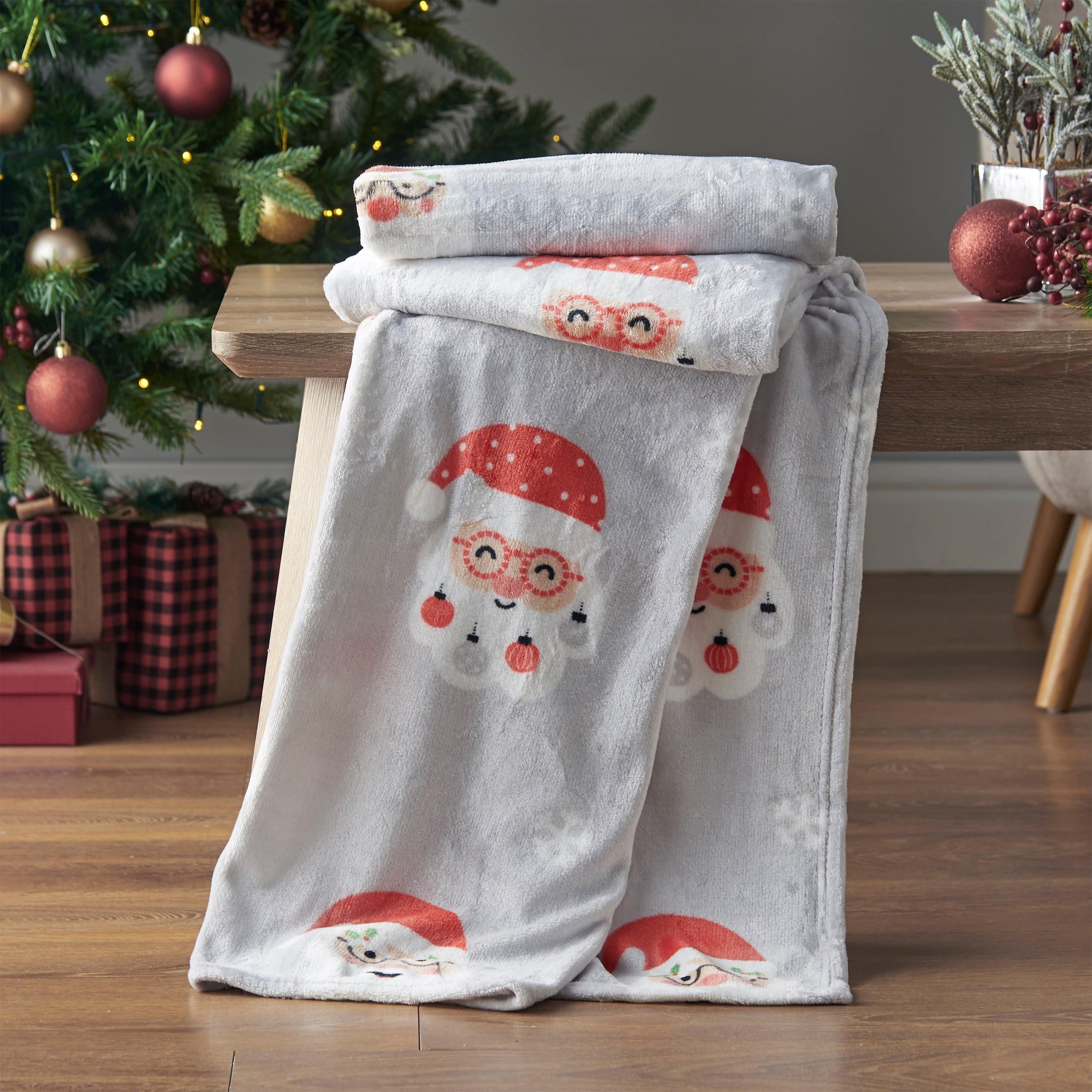 Xmas Santa - Catherine Lansfield - Cather Xmas Throw 64 - 1