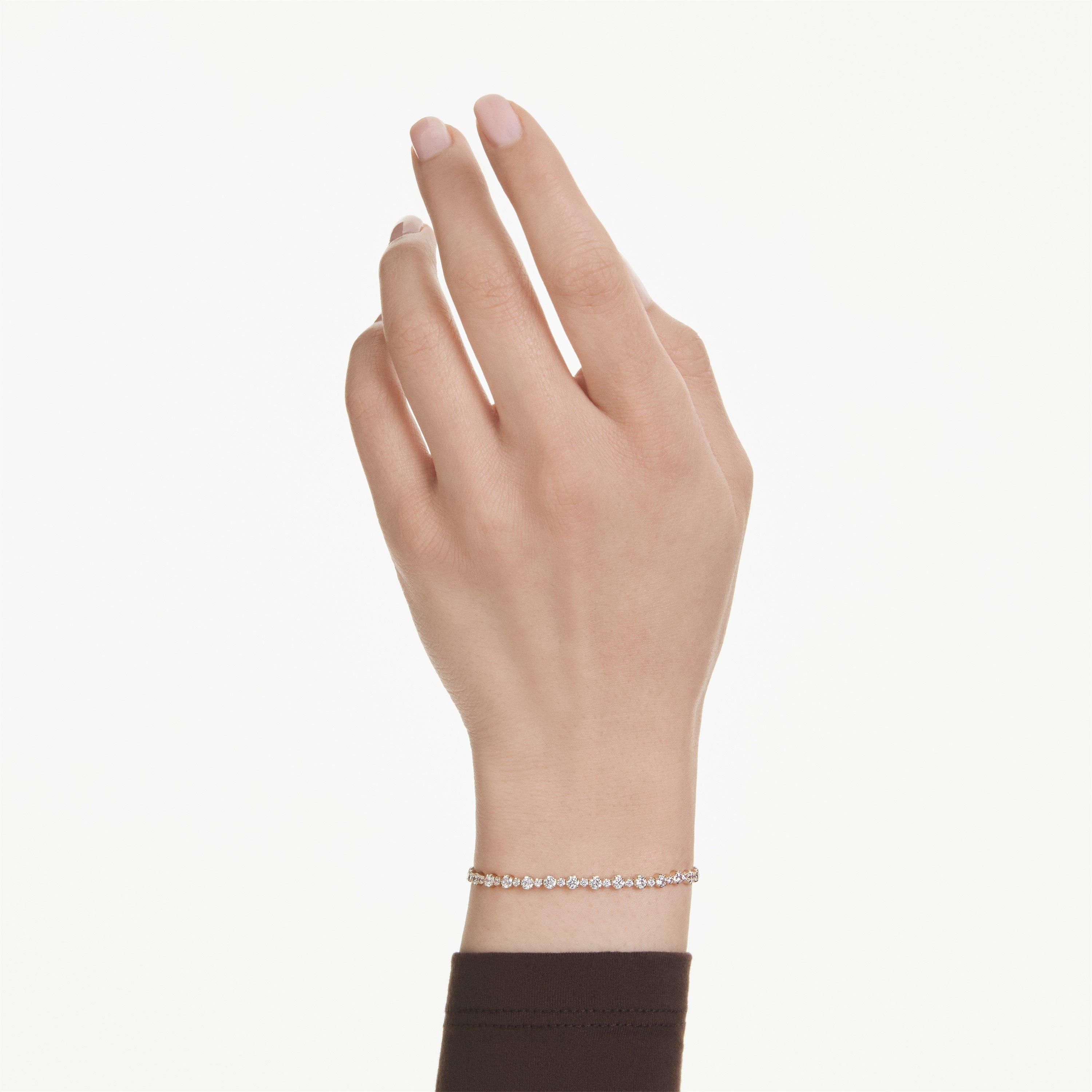 CRY/GOS - Swarovski - Women's Trilogy Triple Row Crystal Tennis Bracelet - 6