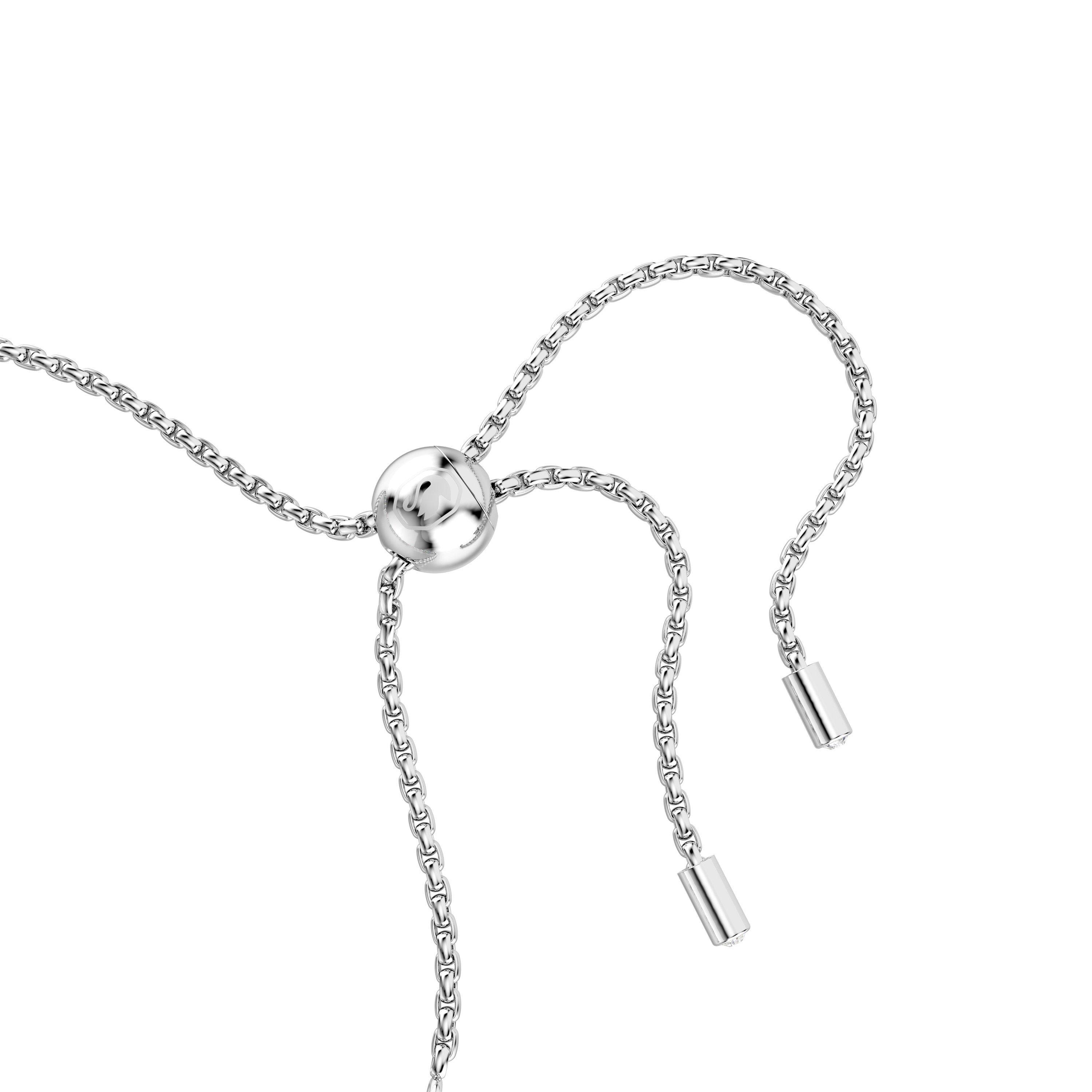 Silver/Crystal - Swarovski - Women's Trilogy Tennis Bracelets - 3