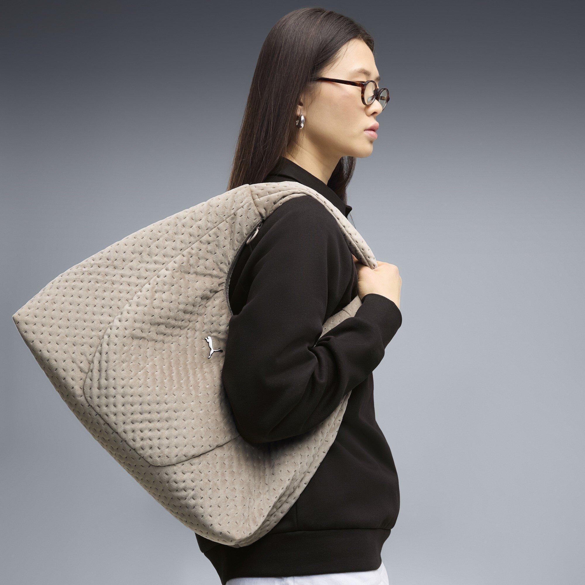 Mouse Gray - Puma - Women's Velvet Prism Shoulder Bag - 3