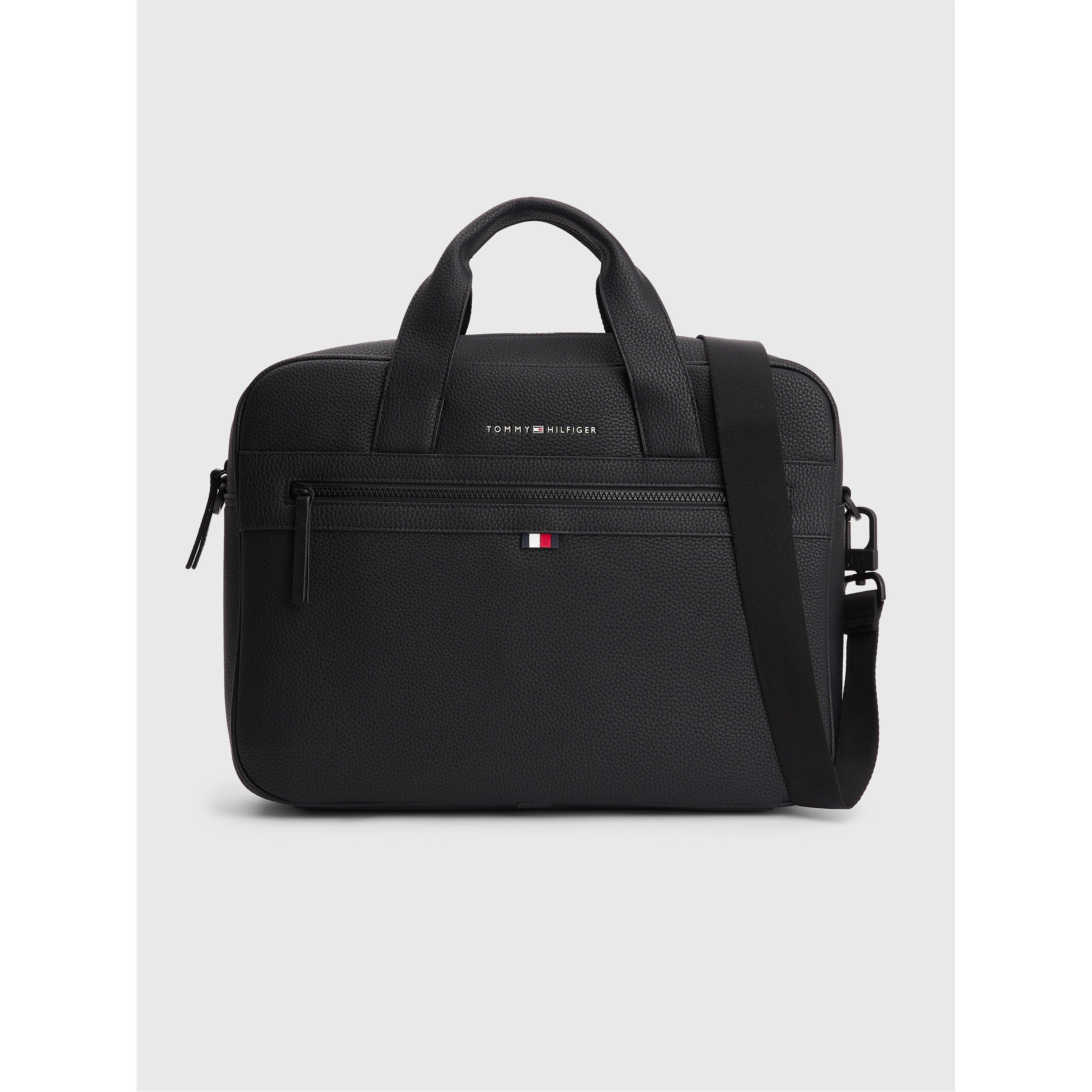 Crna - Tommy Hilfiger - Essential Laptop Bag - 1