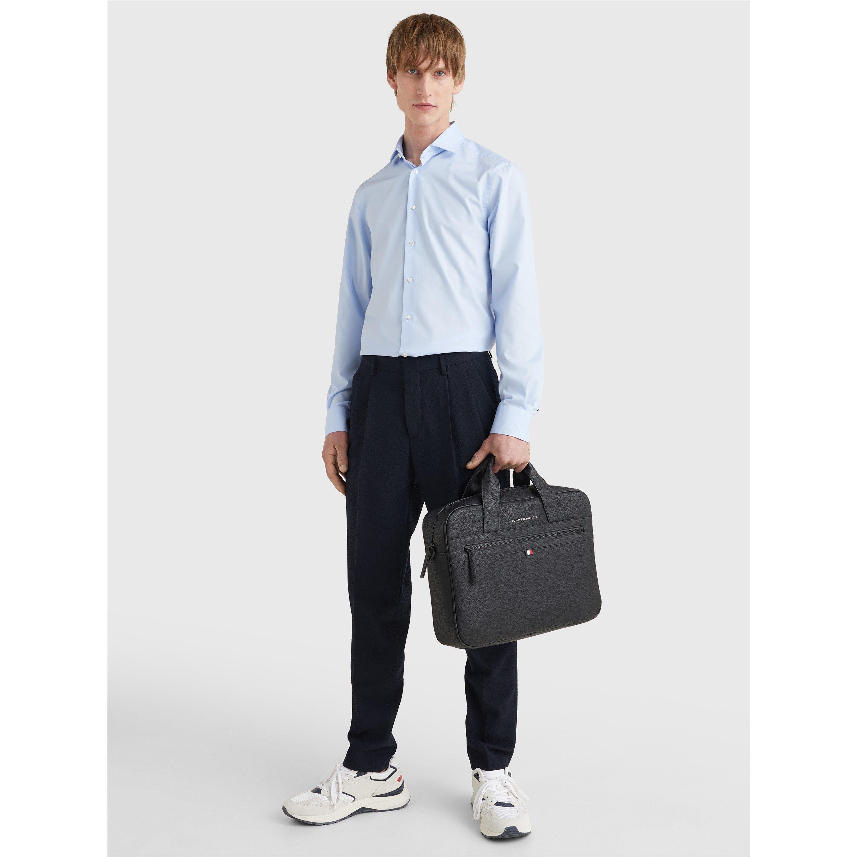 Preto - Tommy Hilfiger - Men's Essential Document Laptop Bag - 2