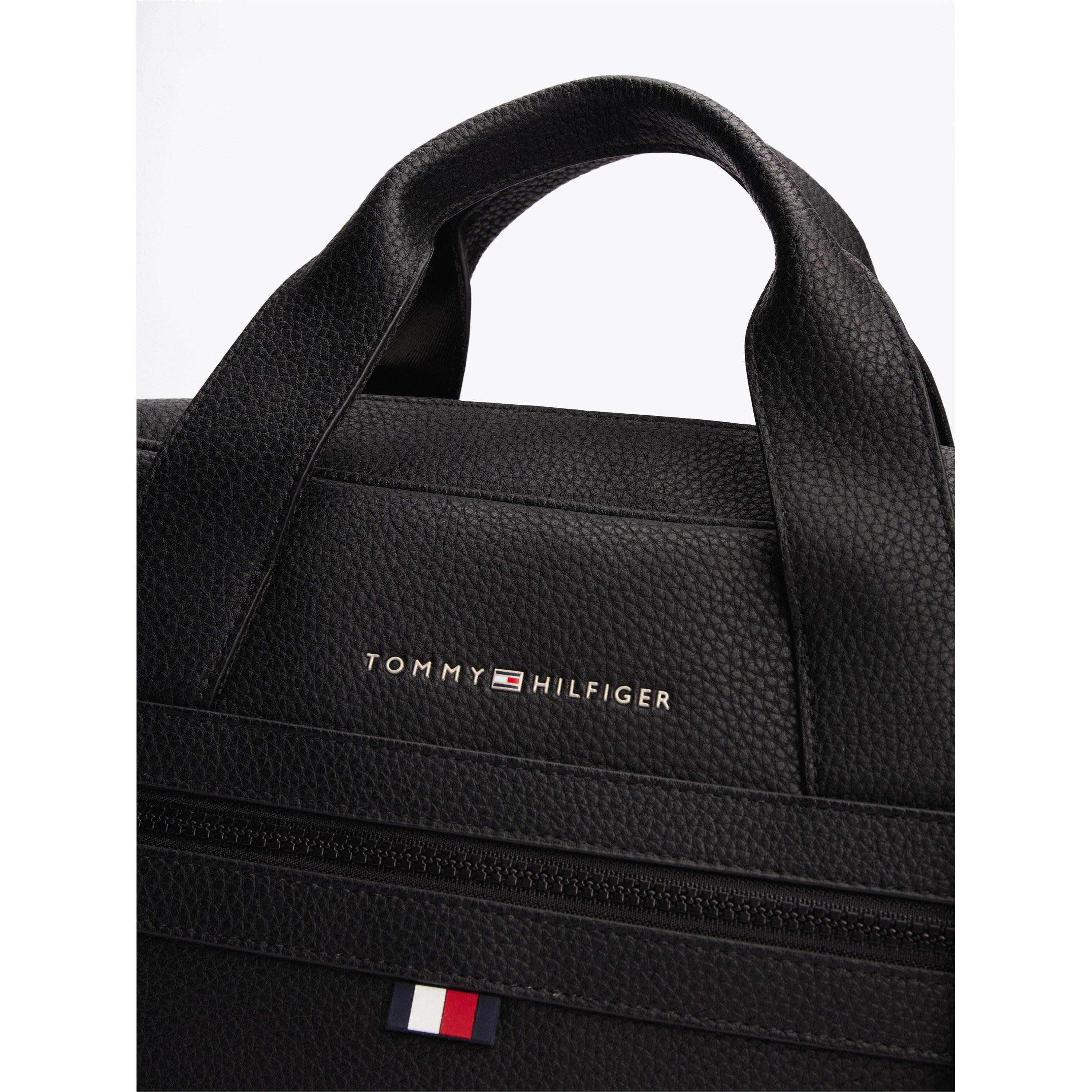 Preto - Tommy Hilfiger - Men's Essential Document Laptop Bag - 4