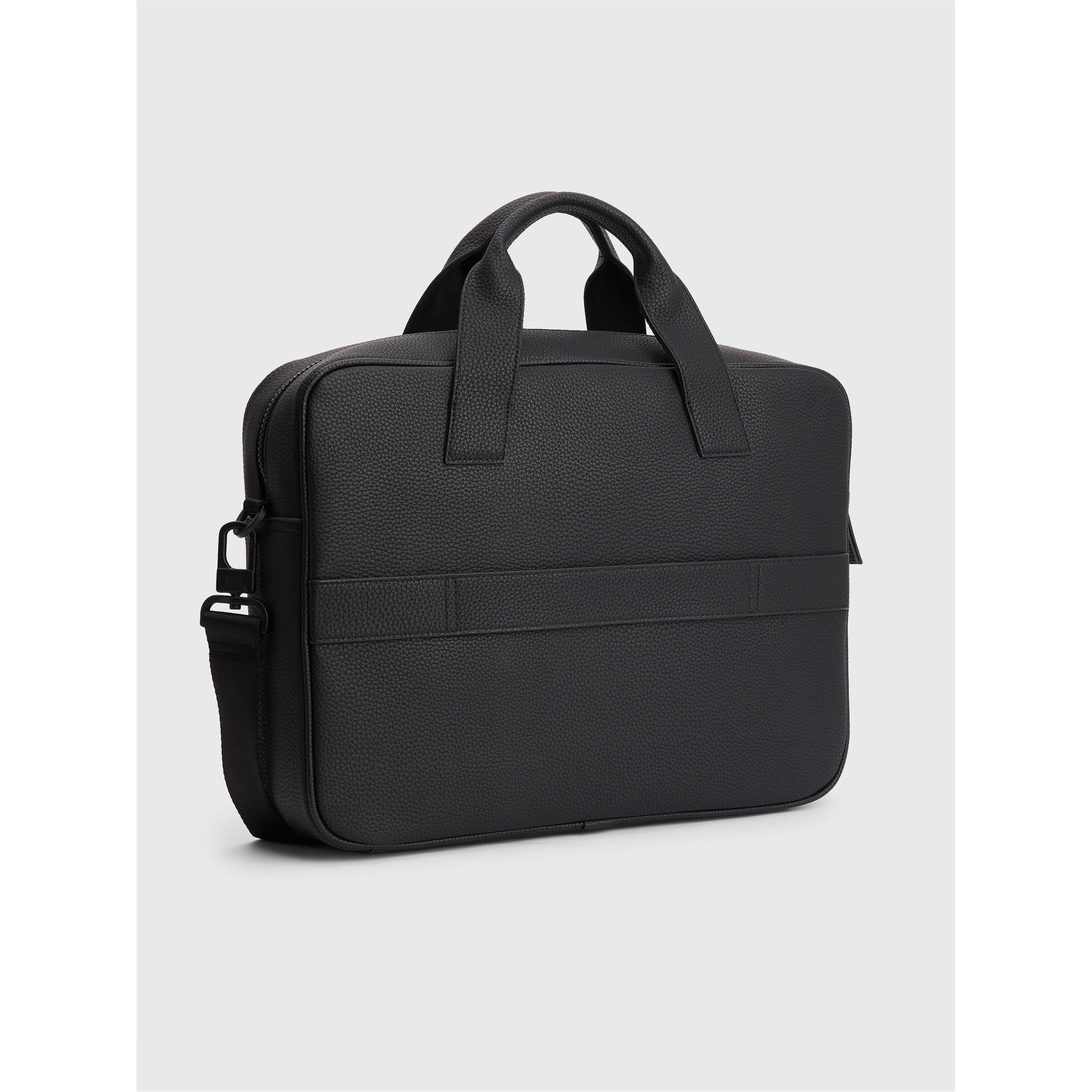 Preto - Tommy Hilfiger - Men's Essential Document Laptop Bag - 5