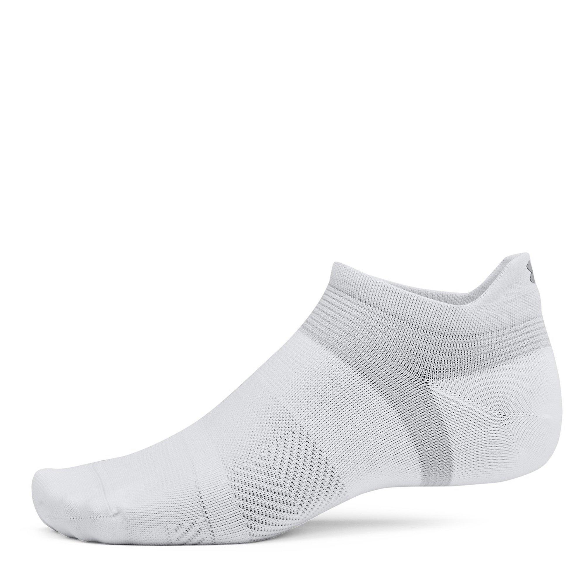 Wht/Transparent - Under Armour - Ad Run Lite 3pk Sock10 - 3