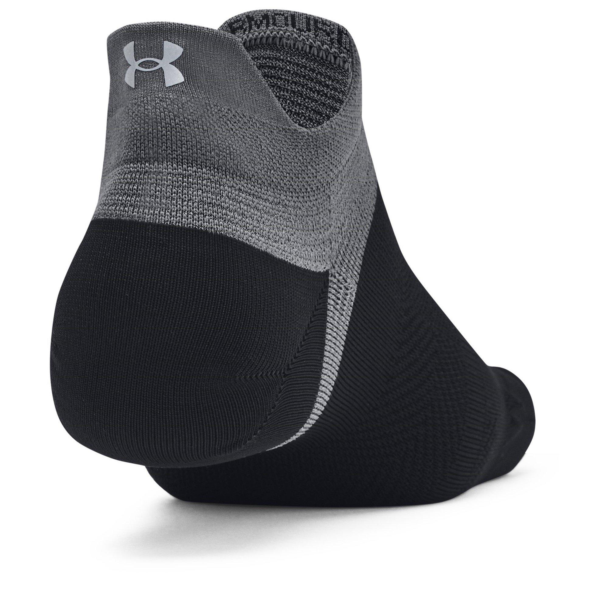 Blk/Reflective - Under Armour - Trainer Socks - 3
