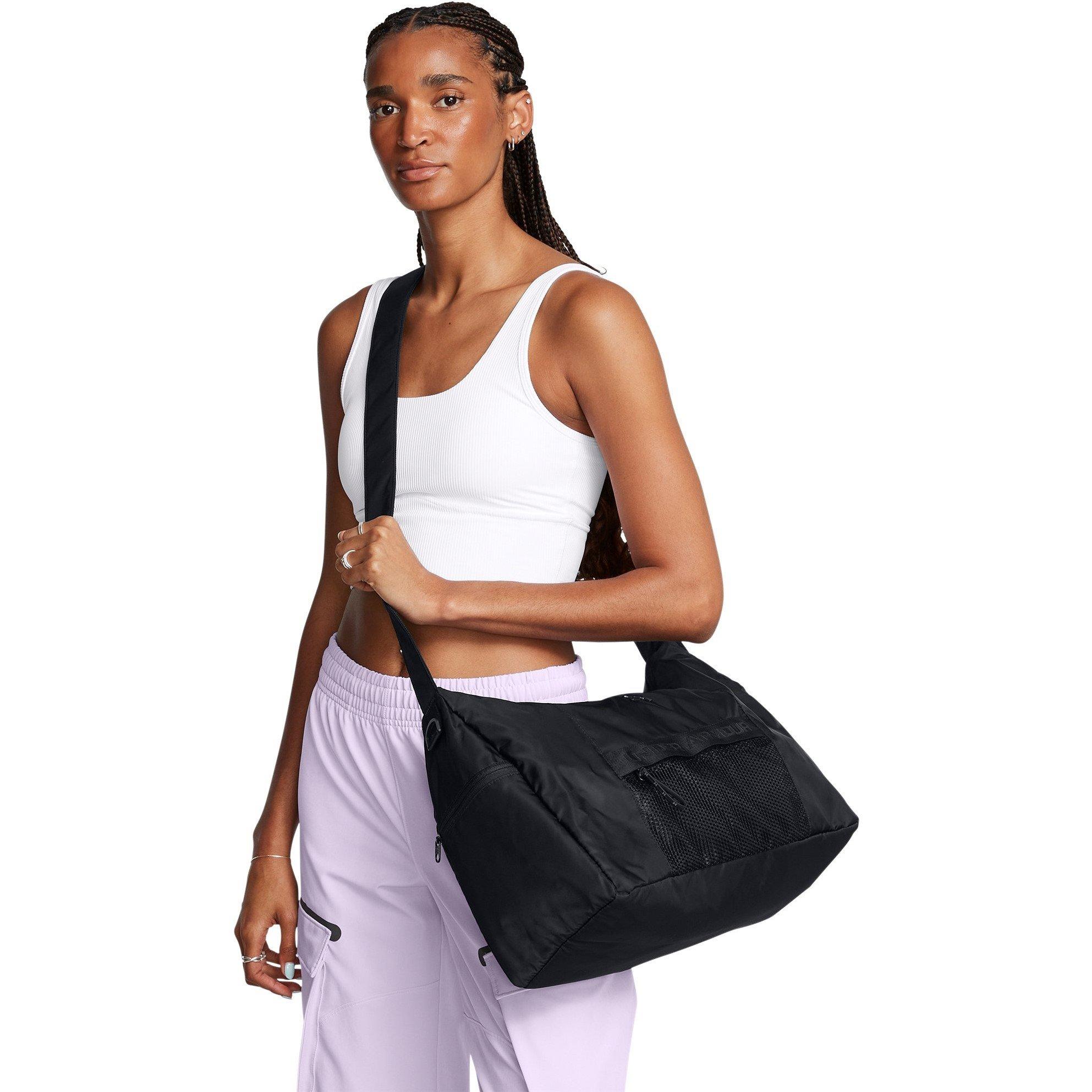 Black/Black - Under Armour - Studio Slouchy Duffel Bag - 2