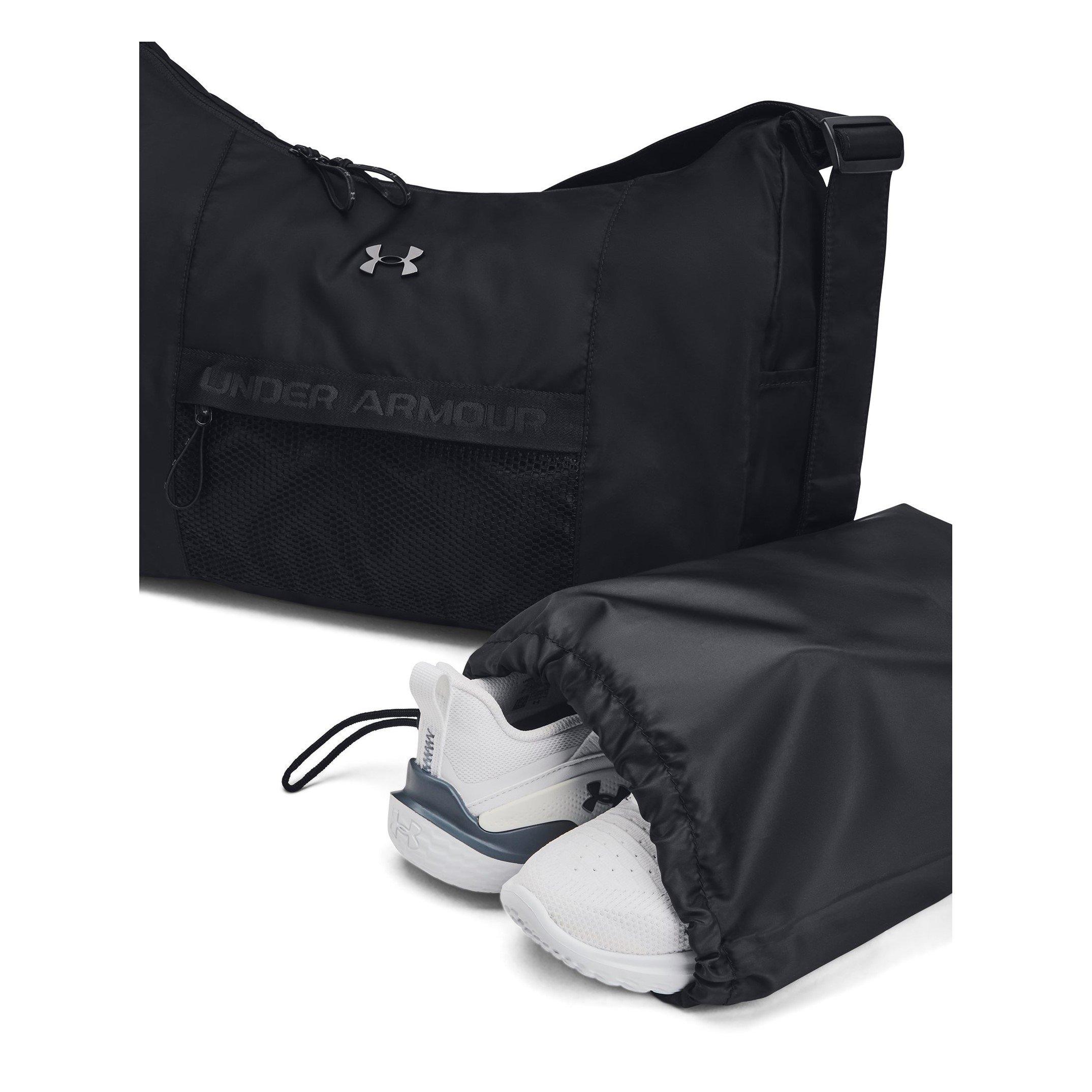 Black/Black - Under Armour - Under Studio Slouchy Duffel Bag - 4