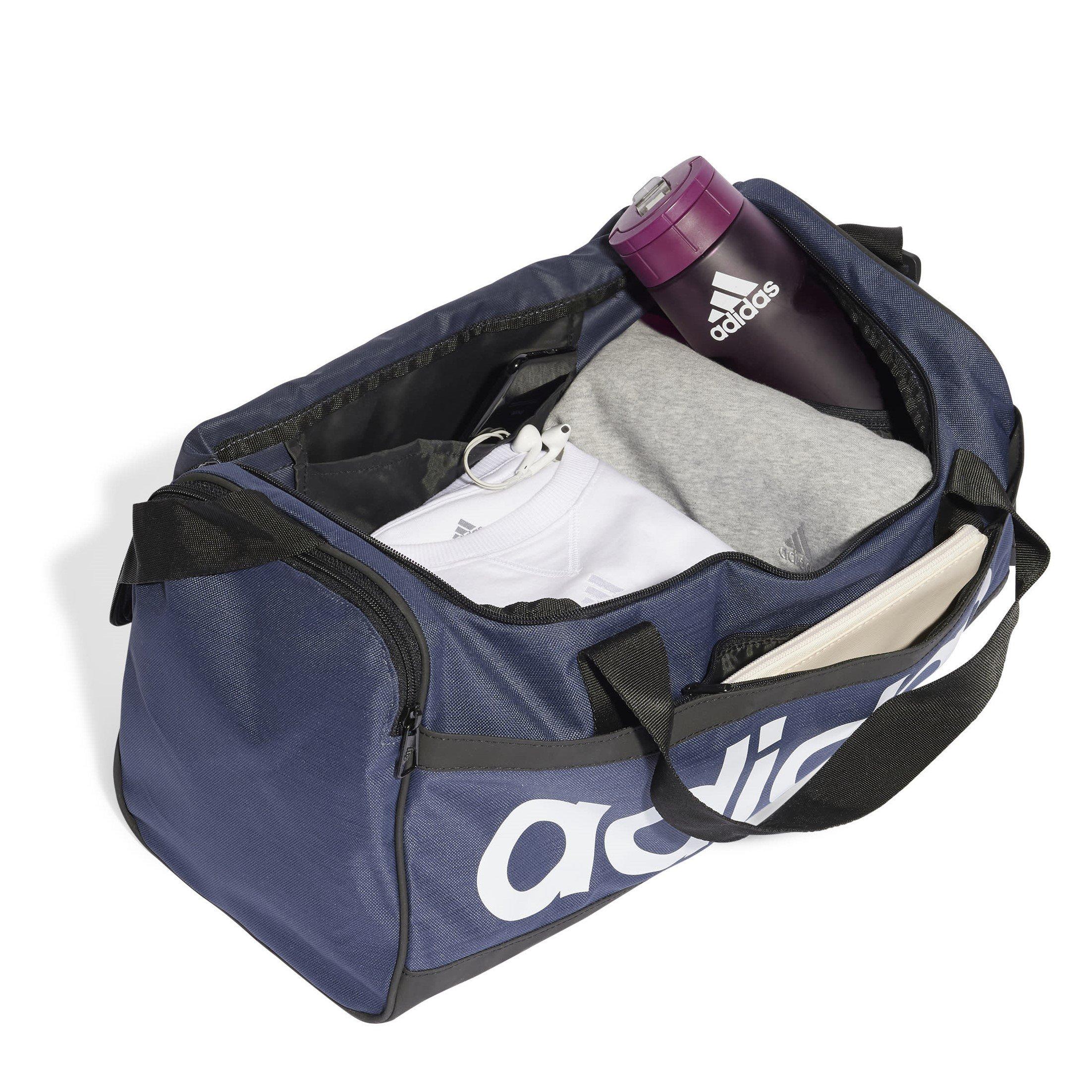 Crew Navy/White - adidas - Essentials Linear Duffle Bag Small - 4